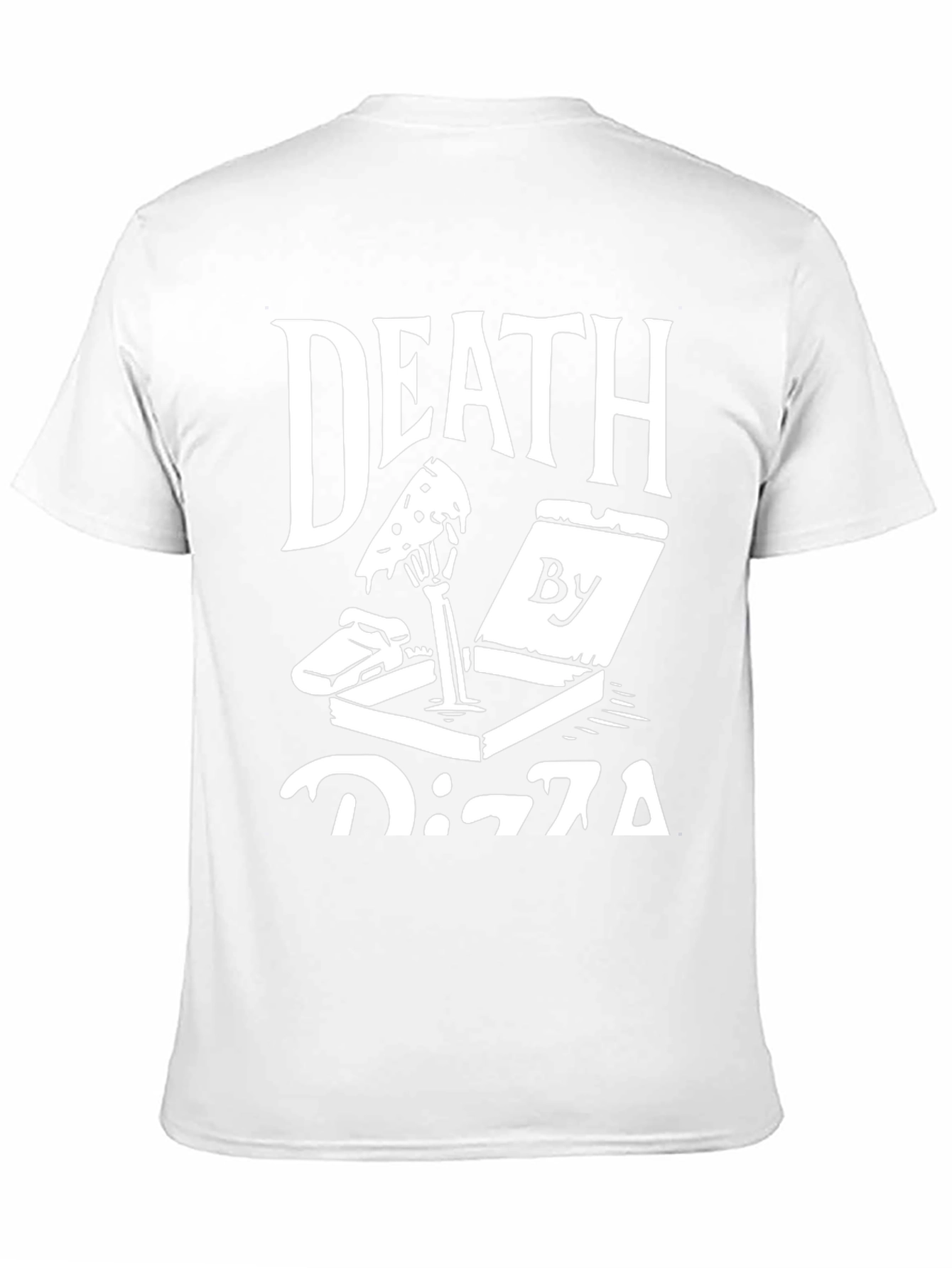 Death By Pizza Graphic Tee - Funny Foodie Shirt