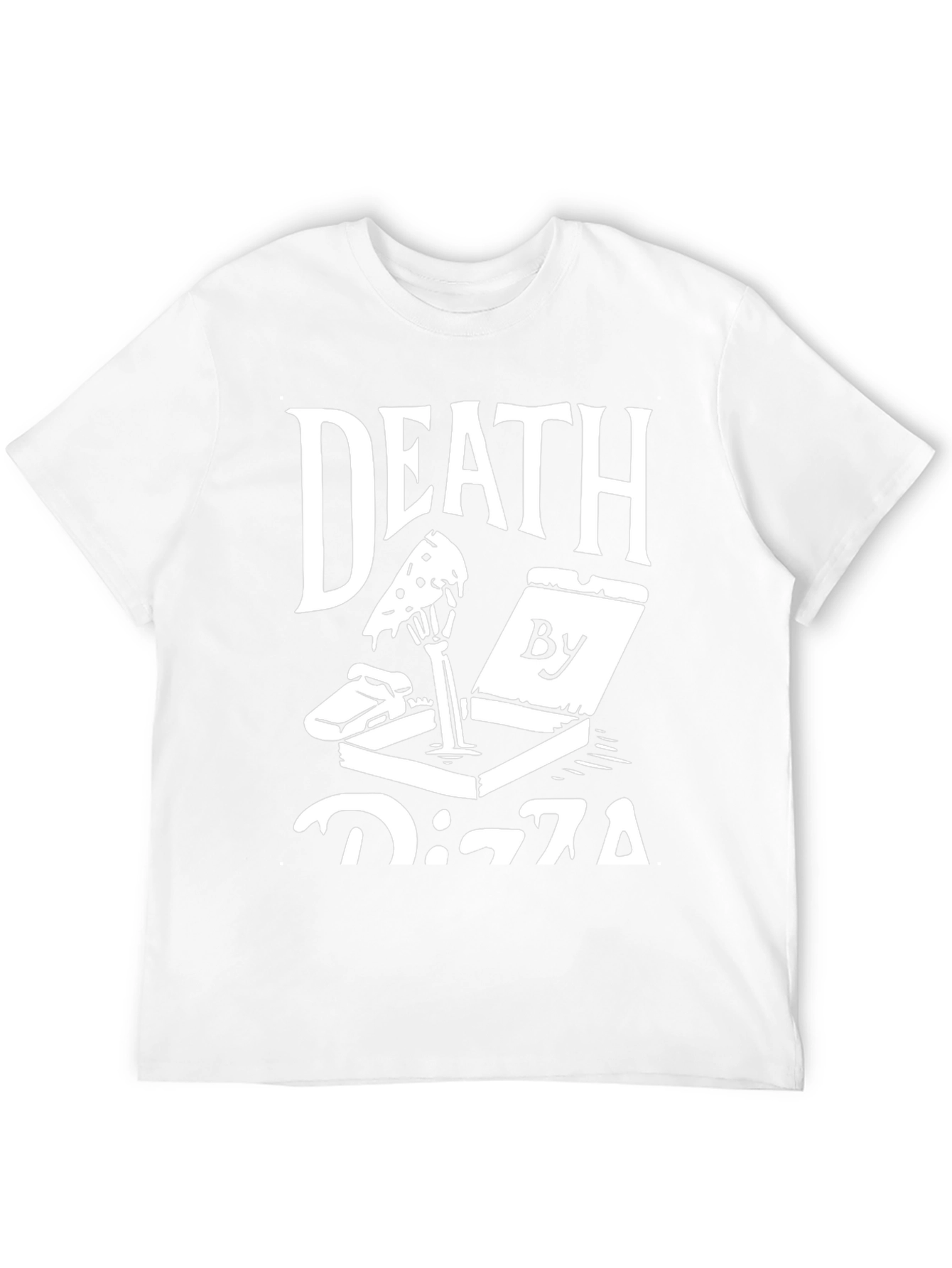 Death By Pizza Graphic Tee - Funny Foodie Shirt