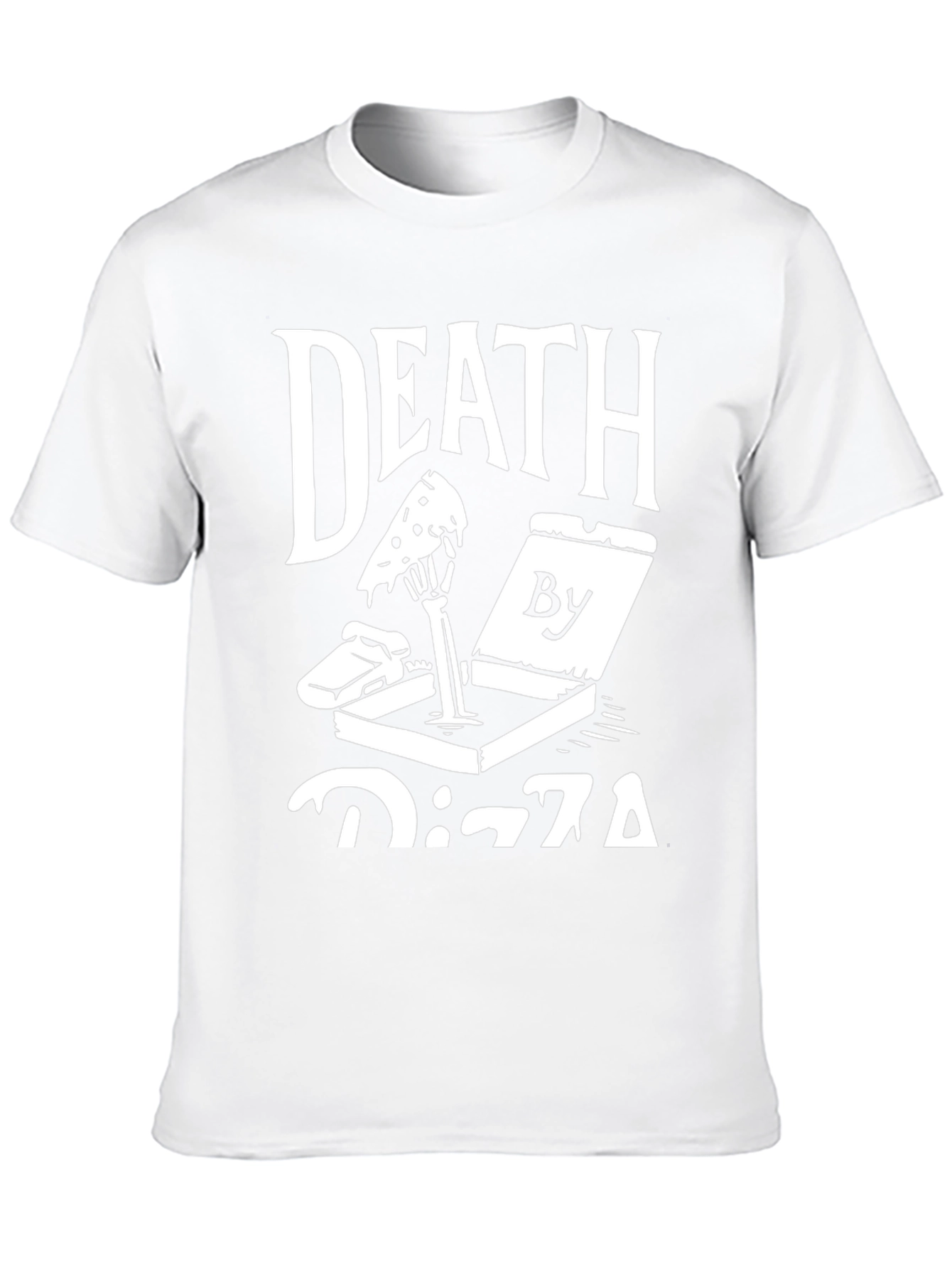 Death By Pizza Graphic Tee - Funny Foodie Shirt