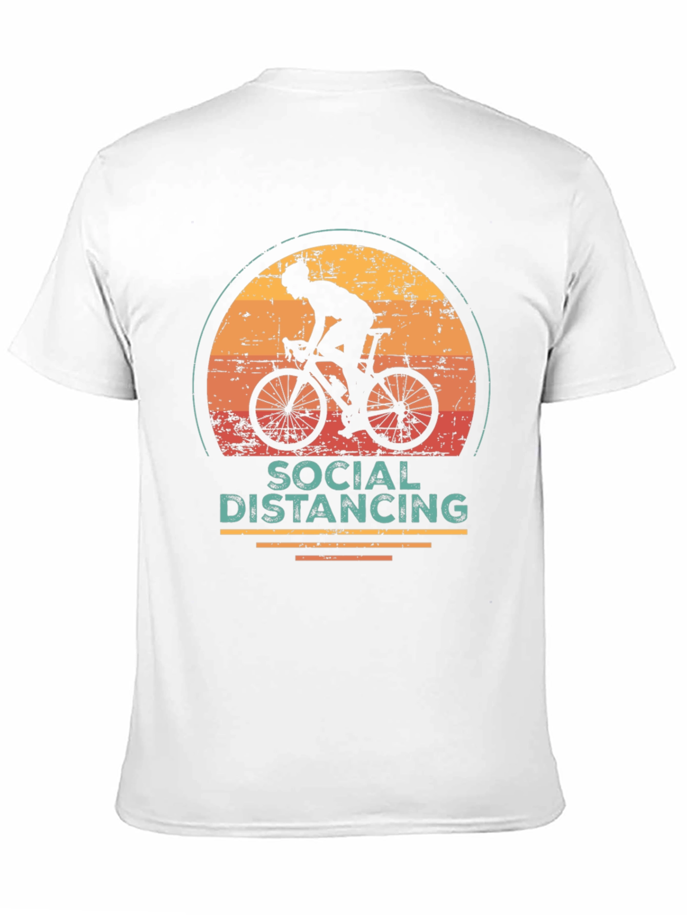 Social Distancing Cyclist Graphic Tee