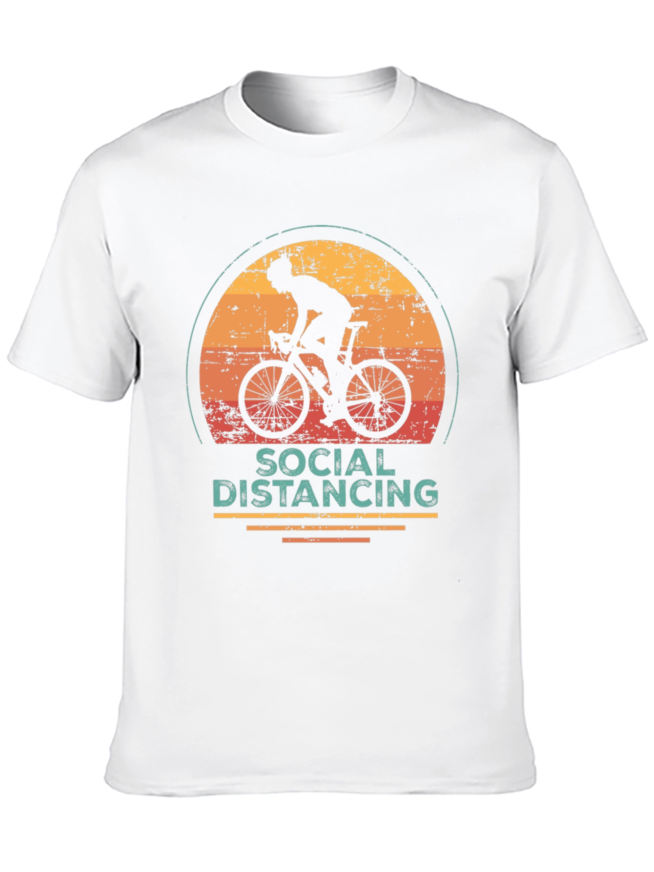 Social Distancing Cyclist Graphic Tee