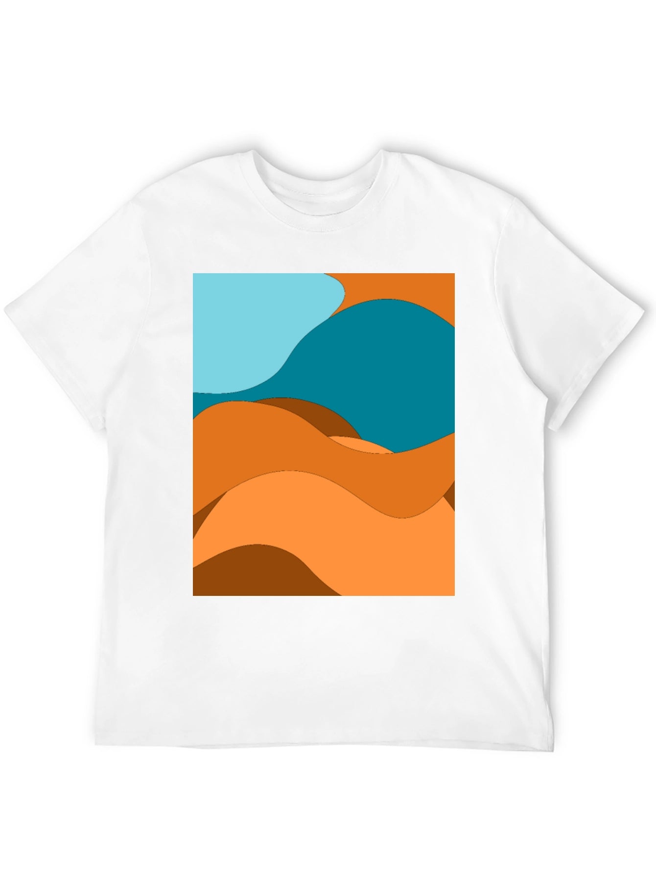 Abstract Desert Wave Graphic Tee