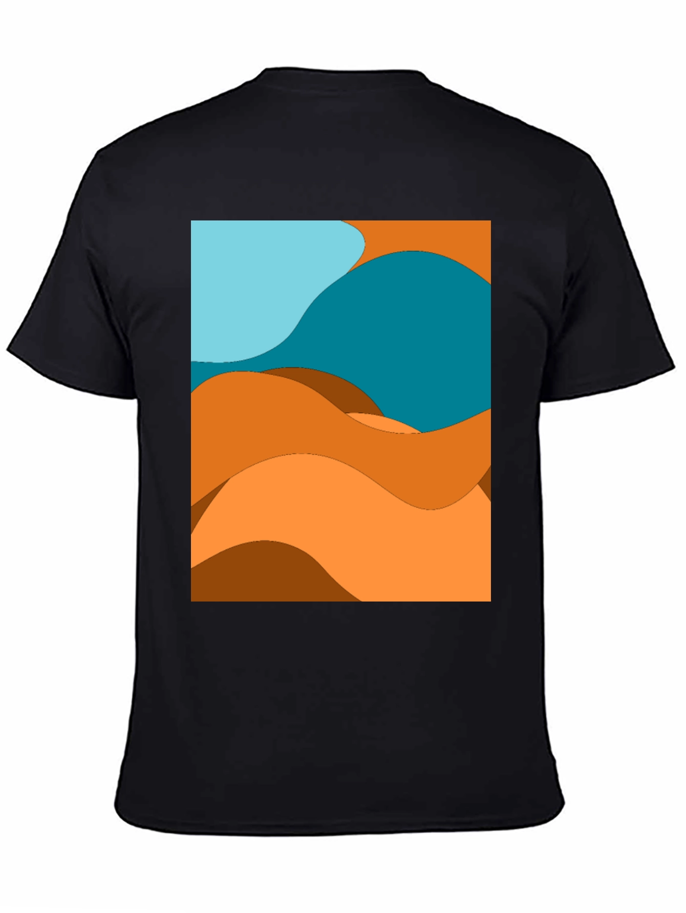 Abstract Desert Wave Graphic Tee