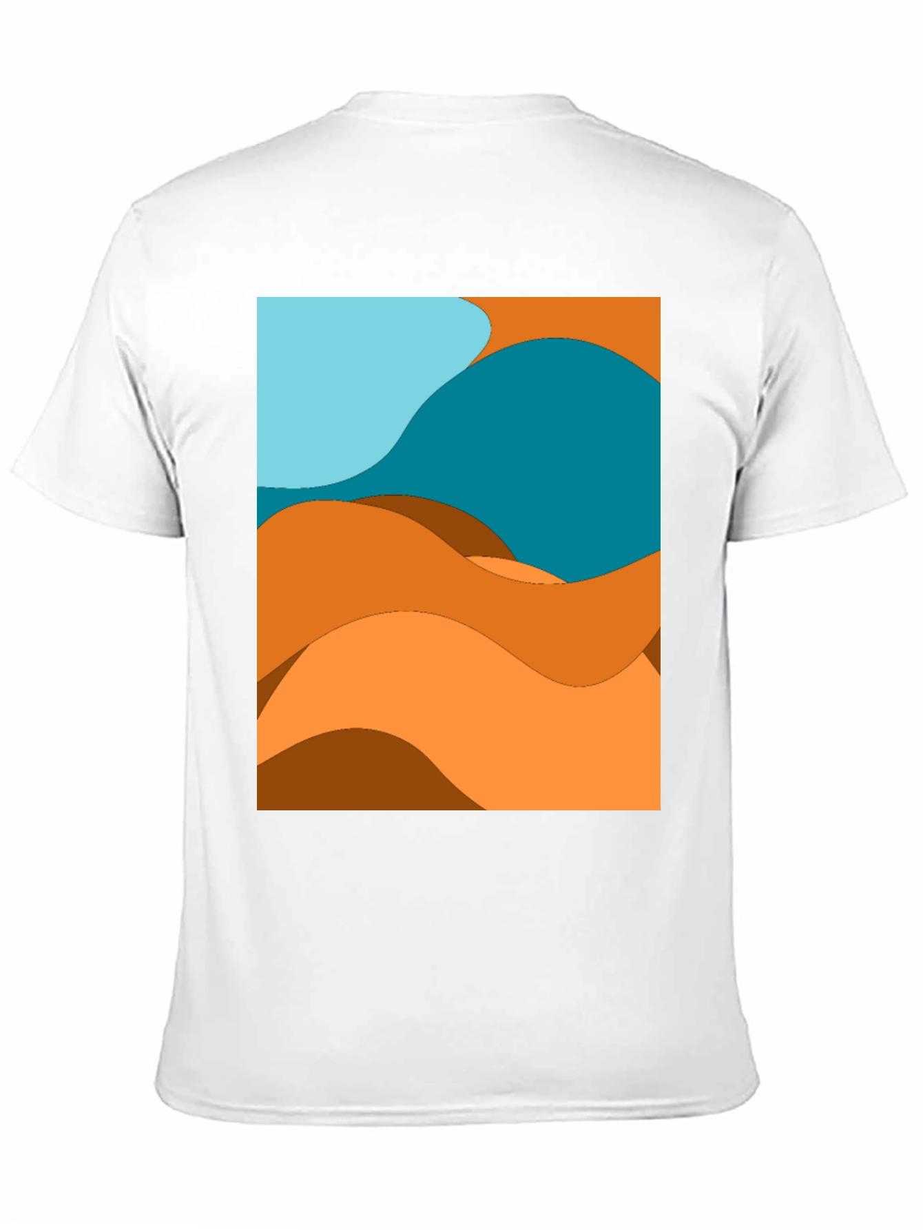 Abstract Desert Wave Graphic Tee