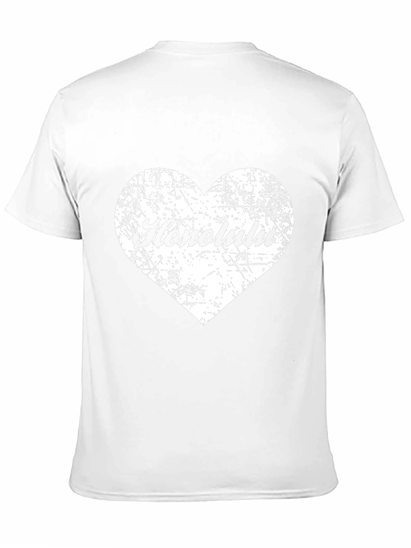Honolulu Heart Graphic Black Tee