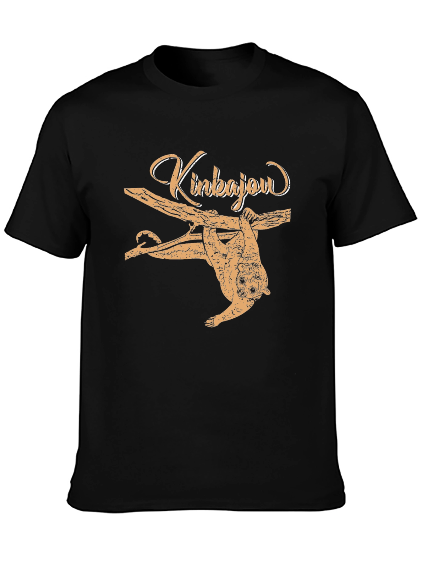 Kinkajou Animal Graphic Print Tee - Black