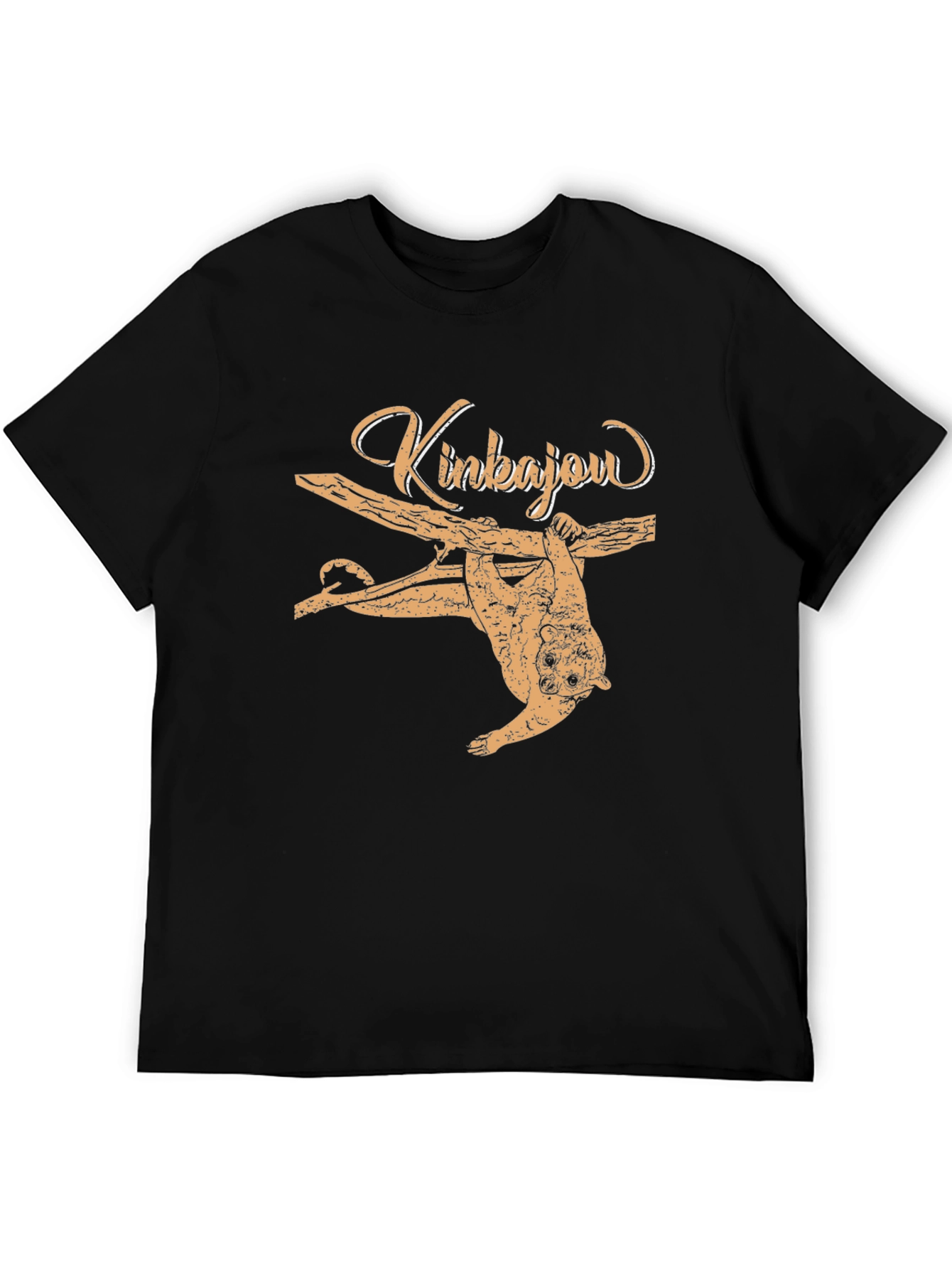 Kinkajou Animal Graphic Print Tee - Black