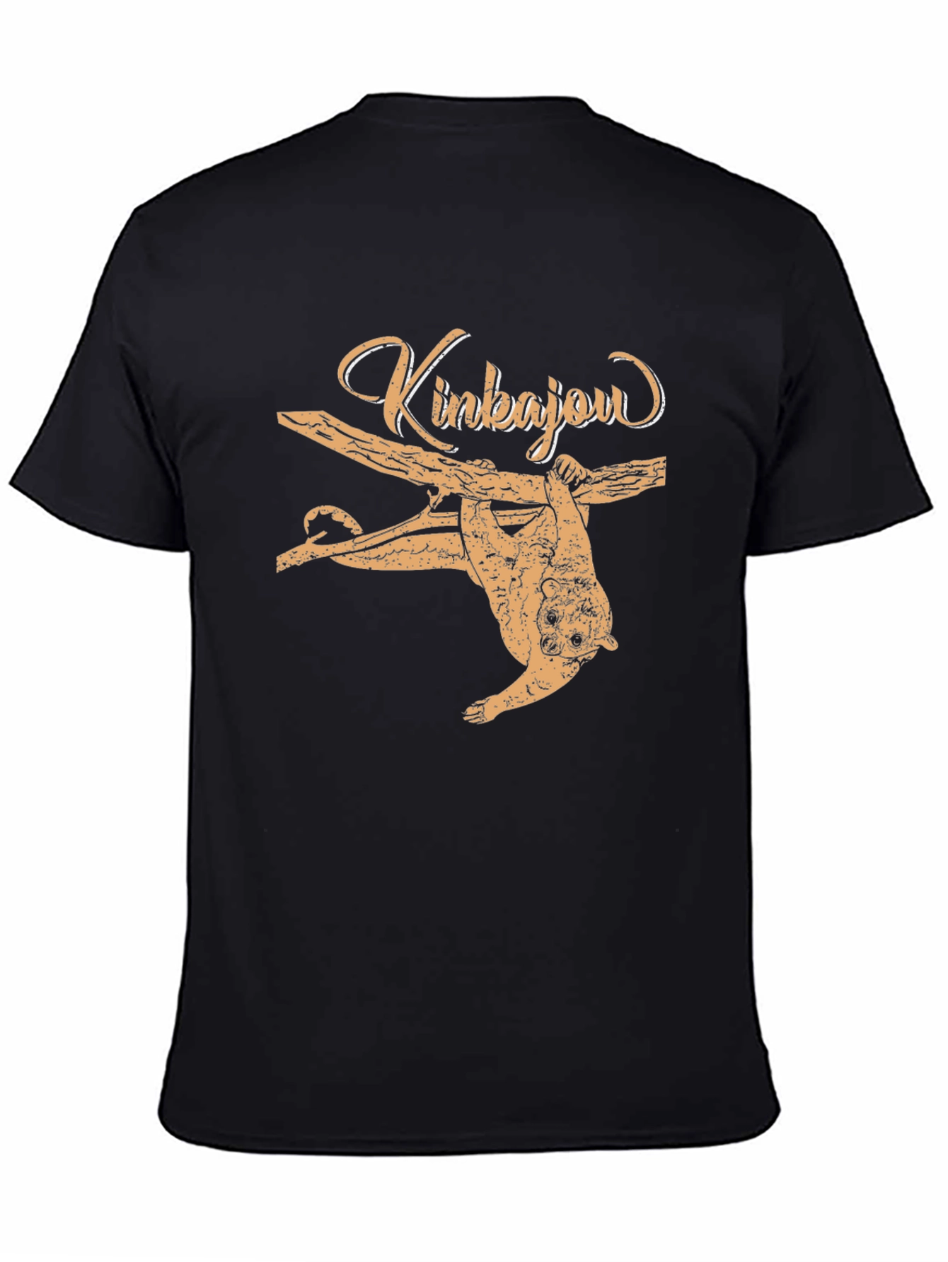 Kinkajou Animal Graphic Print Tee - Black