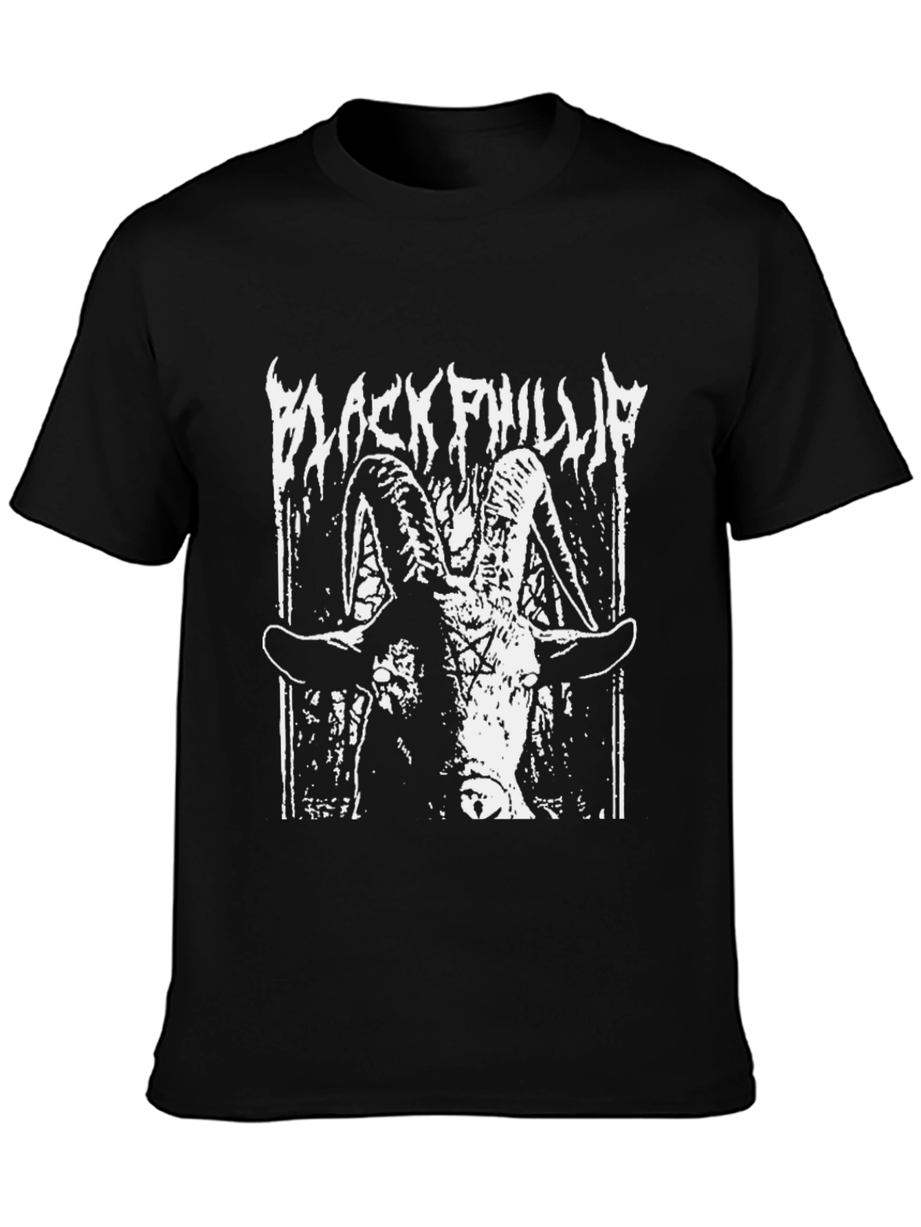 Black Phillip Graphic Tee - Occult Satan Goat T-Shirt