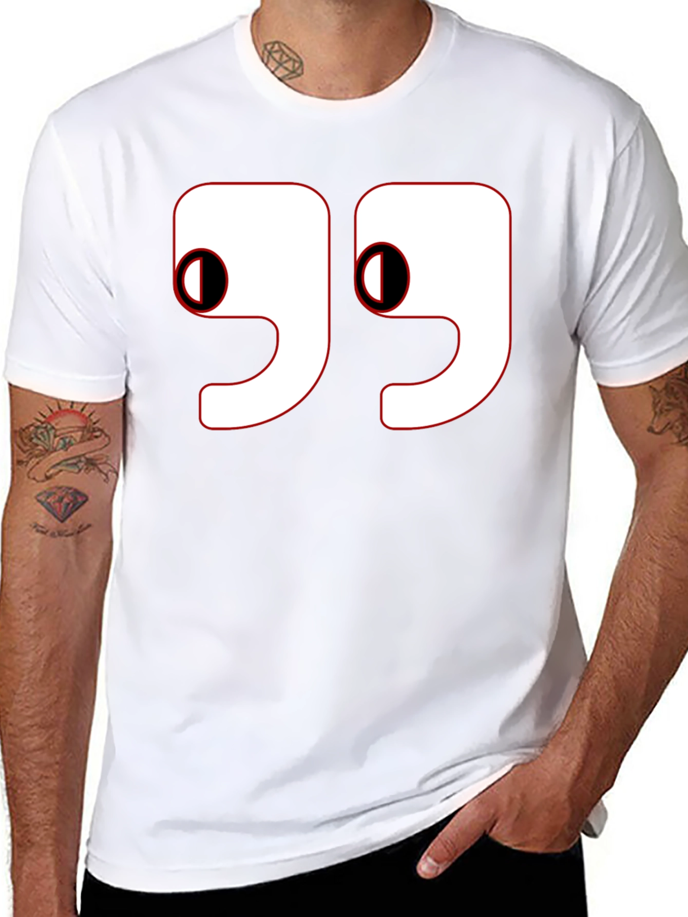 Quirky Number 99 Graphic Tee - Eye Catching Design