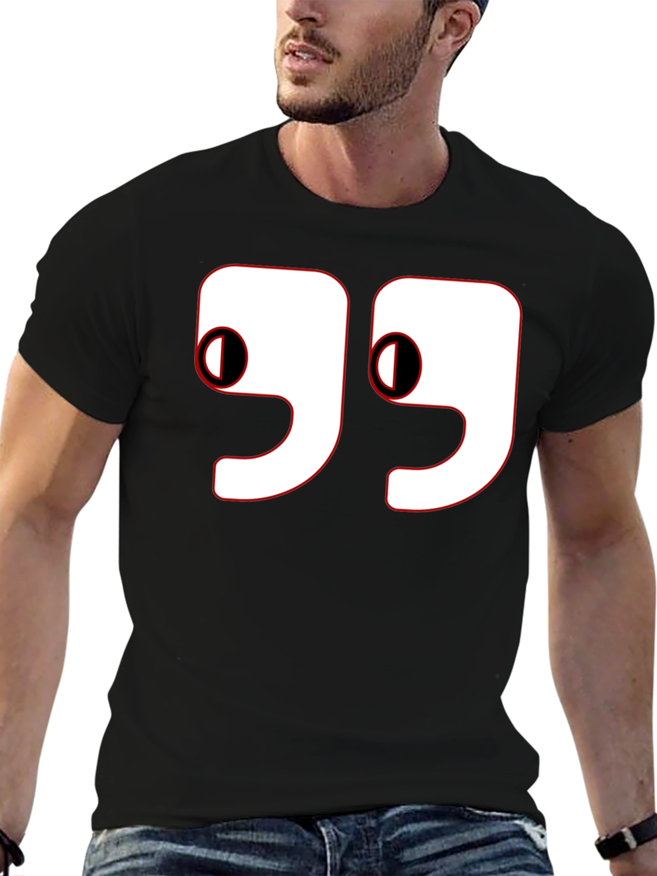 Quirky Number 99 Graphic Tee - Eye Catching Design