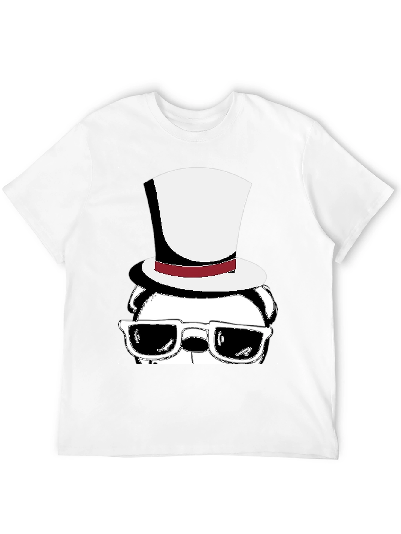Cool Panda Top Hat Graphic Tee