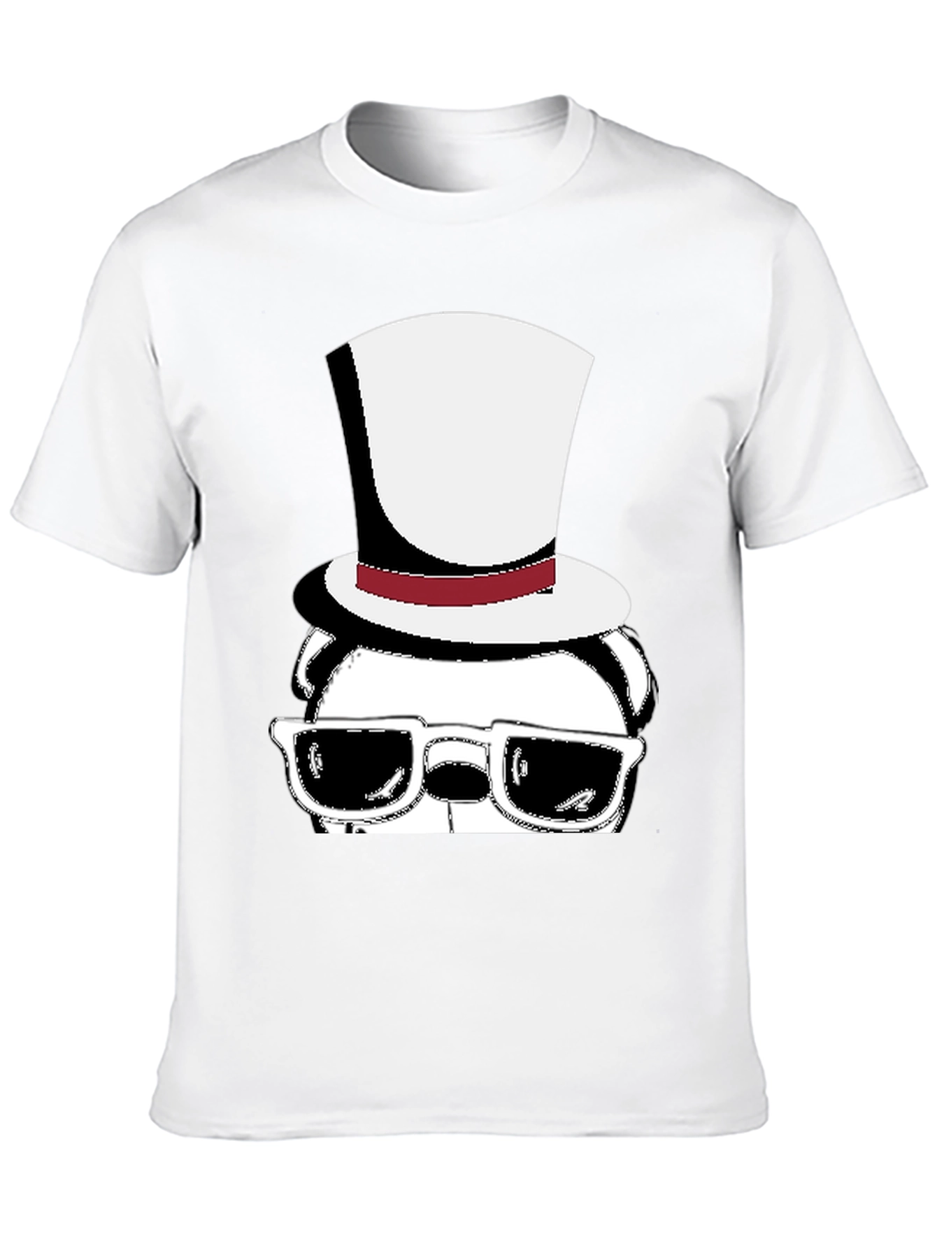 Cool Panda Top Hat Graphic Tee