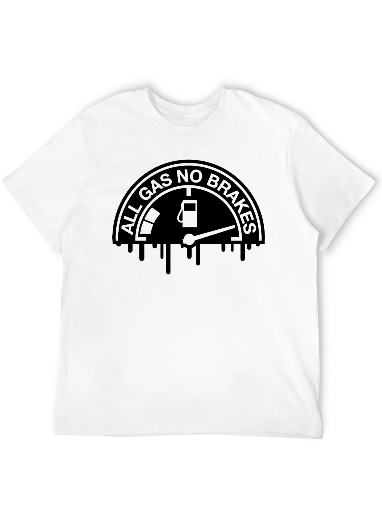 All Gas No Brakes Graphic Tee - Black