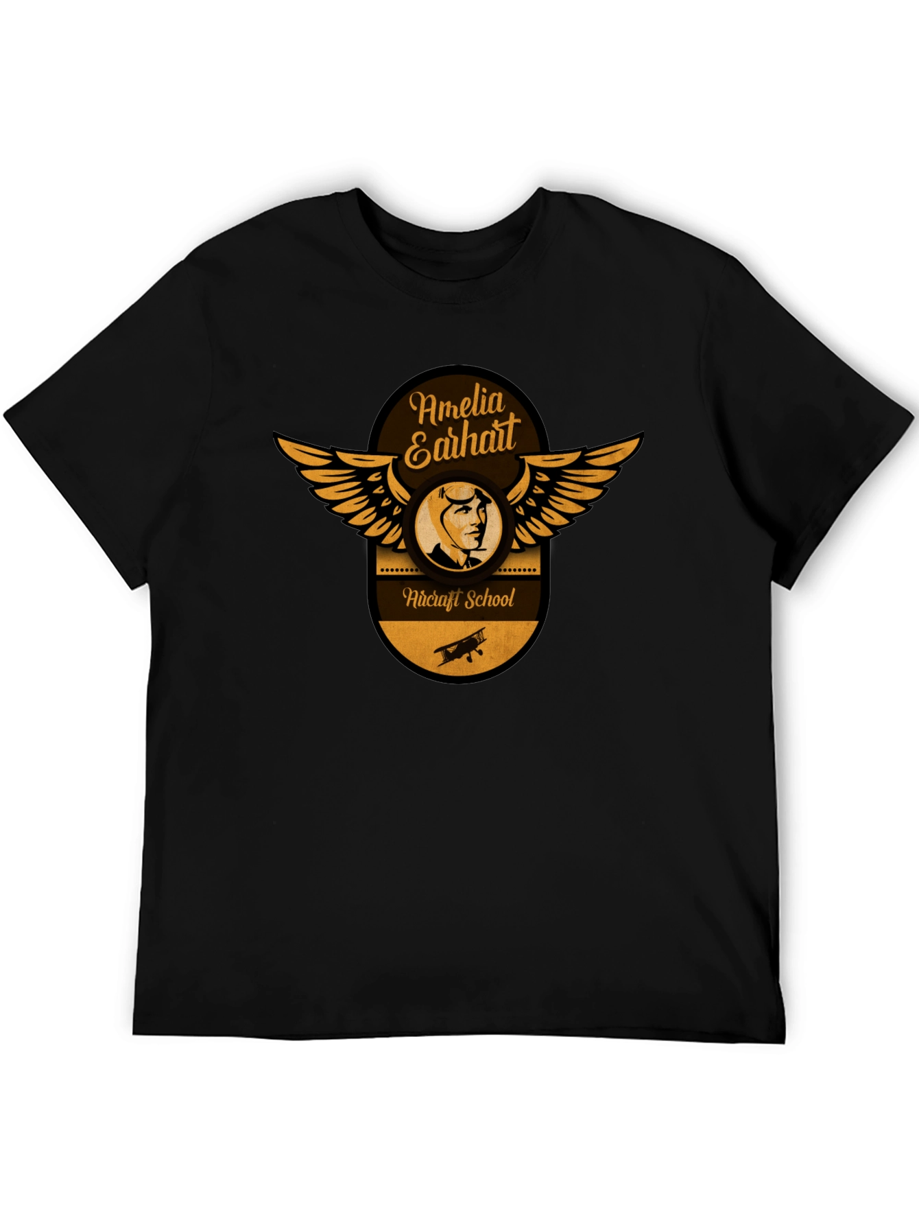 Amelia Earhart Aircraft School T-Shirt