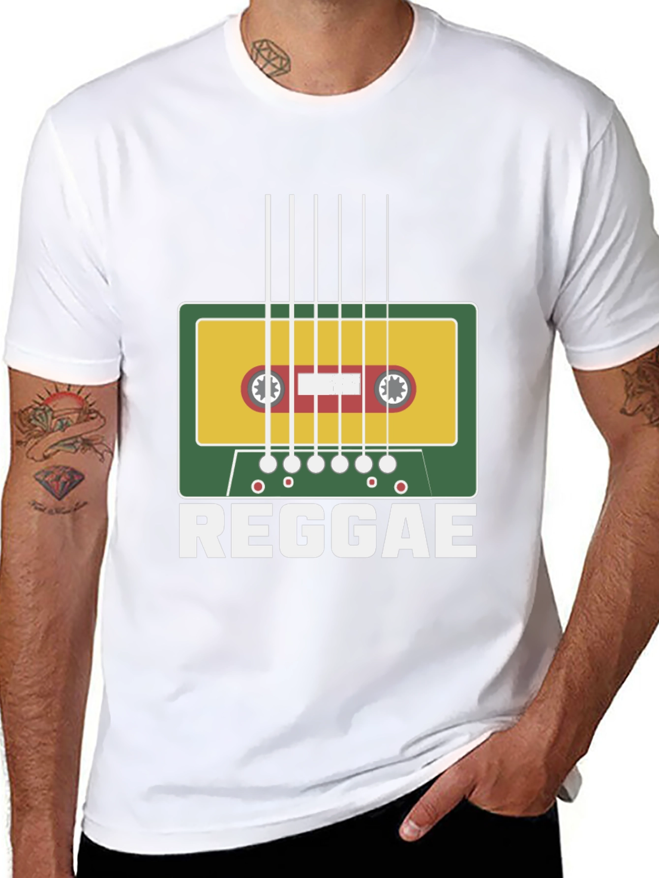 Reggae Music Cassette Tape Graphic T-Shirt