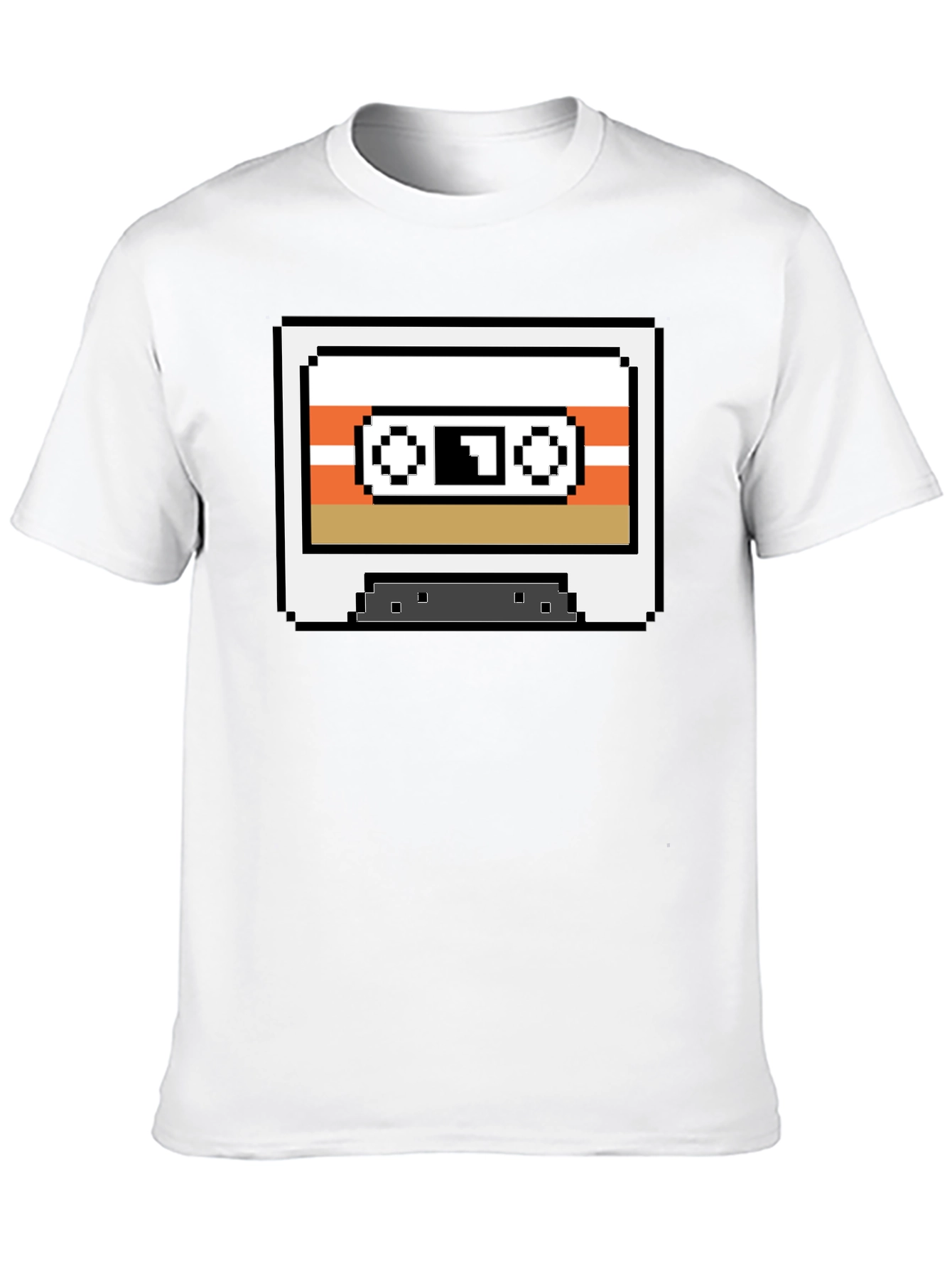 Retro Pixel Cassette Tape T-Shirt