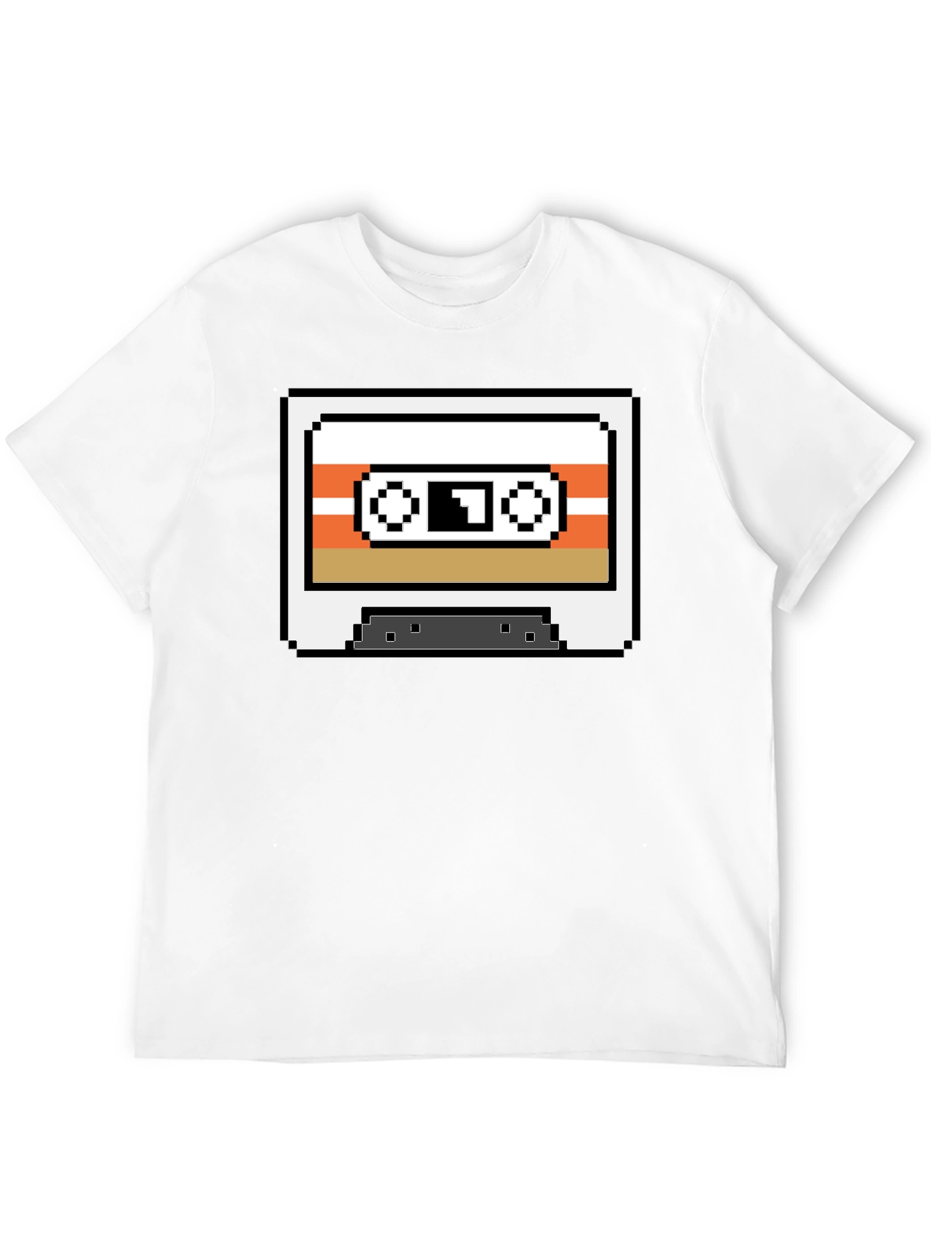 Retro Pixel Cassette Tape T-Shirt