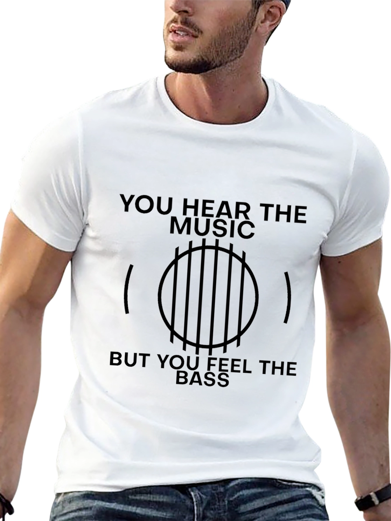 Music Lovers Graphic Tee - Feel the Bass!