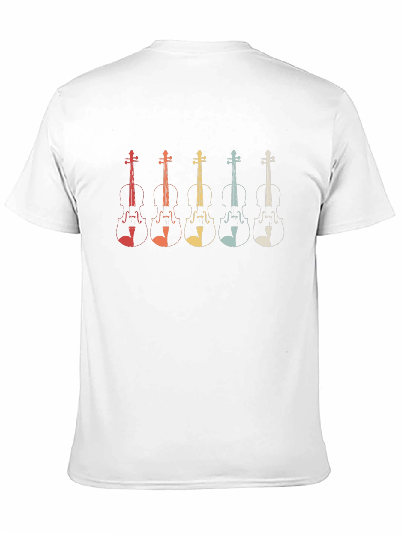 Retro Violin T-Shirt - Musical Instrument Design