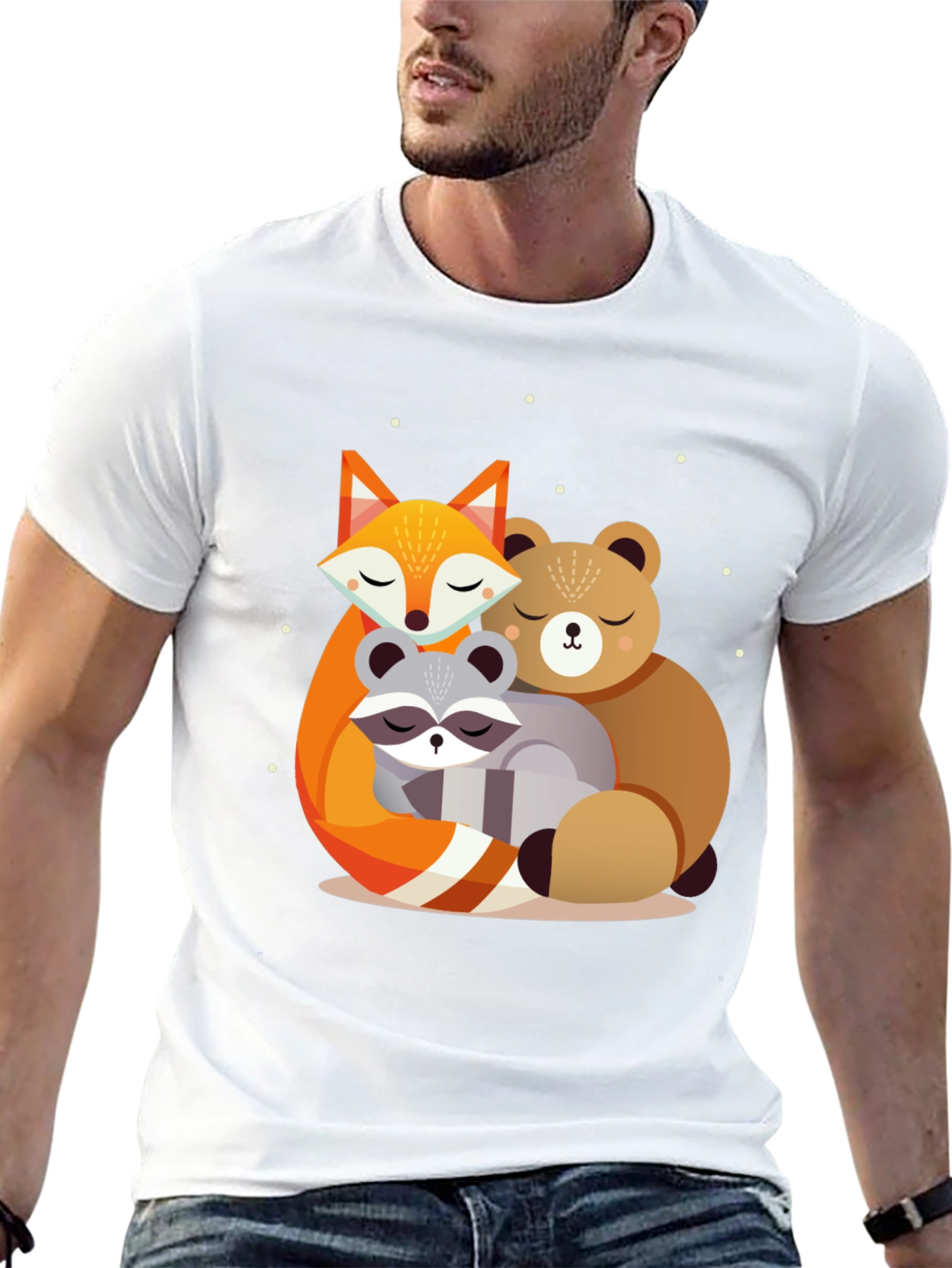 Cute Forest Friends Graphic Tee