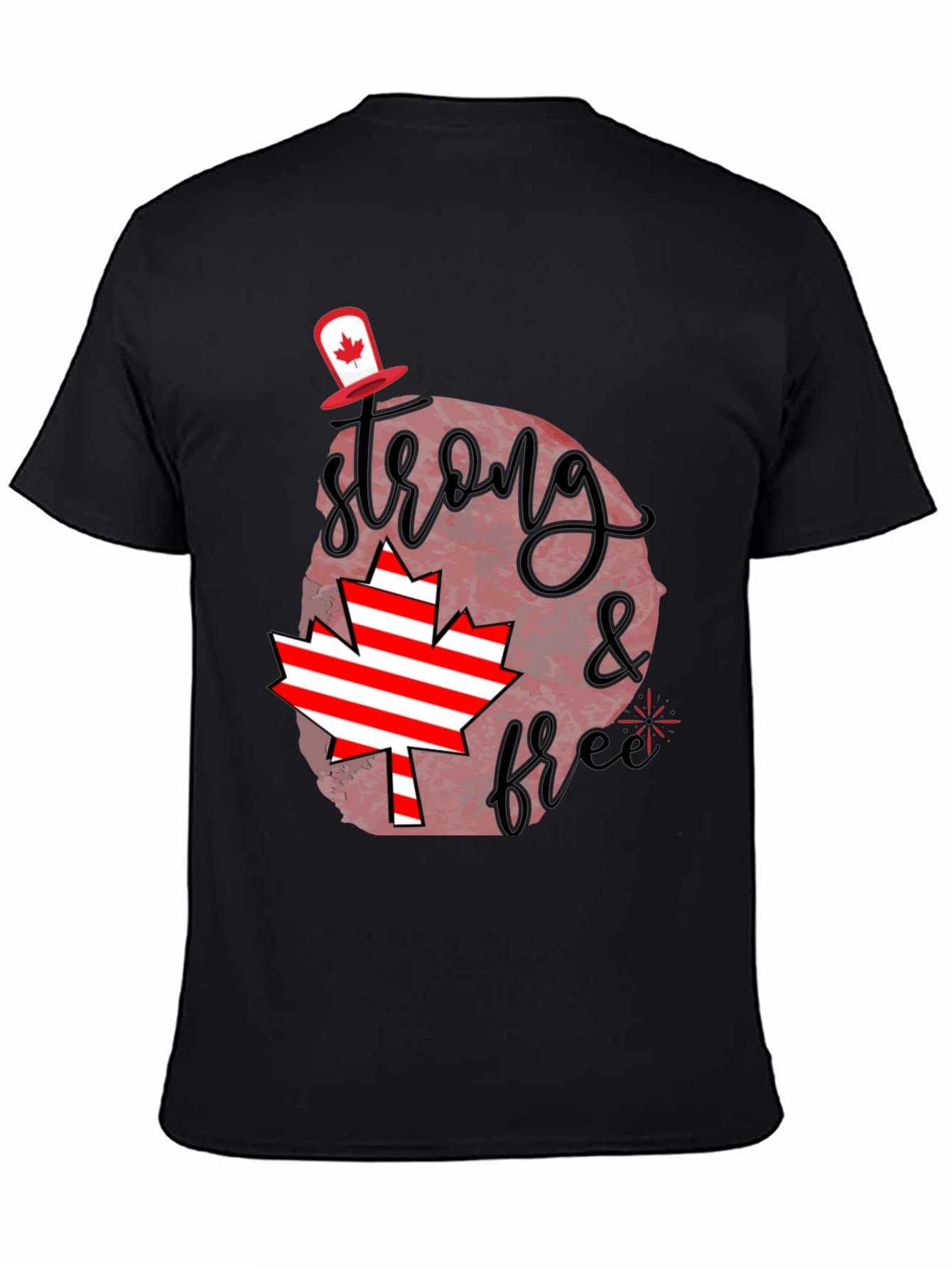 Canada Day Tee: Strong & Free Graphic T-Shirt