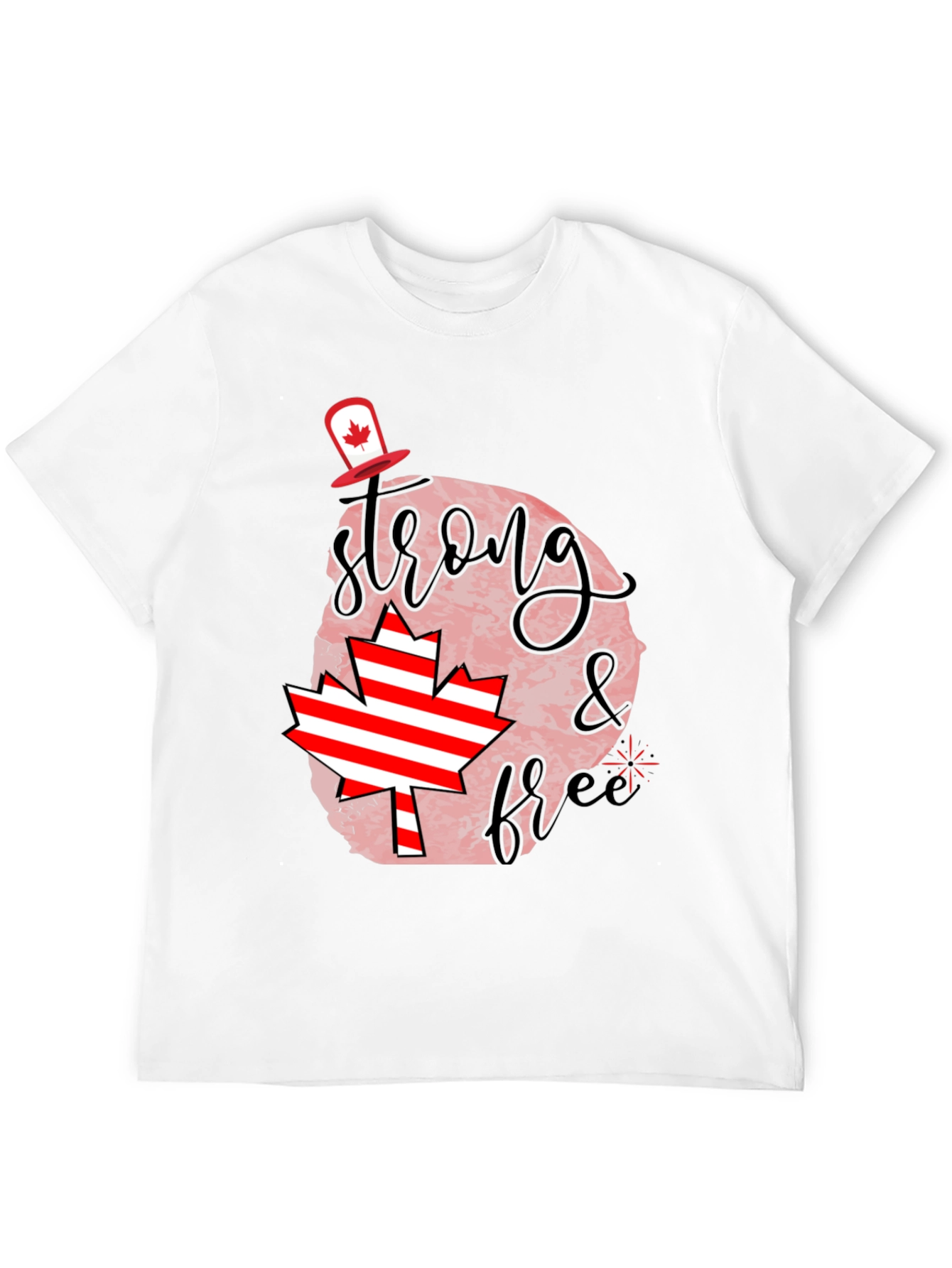 Canada Day Tee: Strong & Free Graphic T-Shirt
