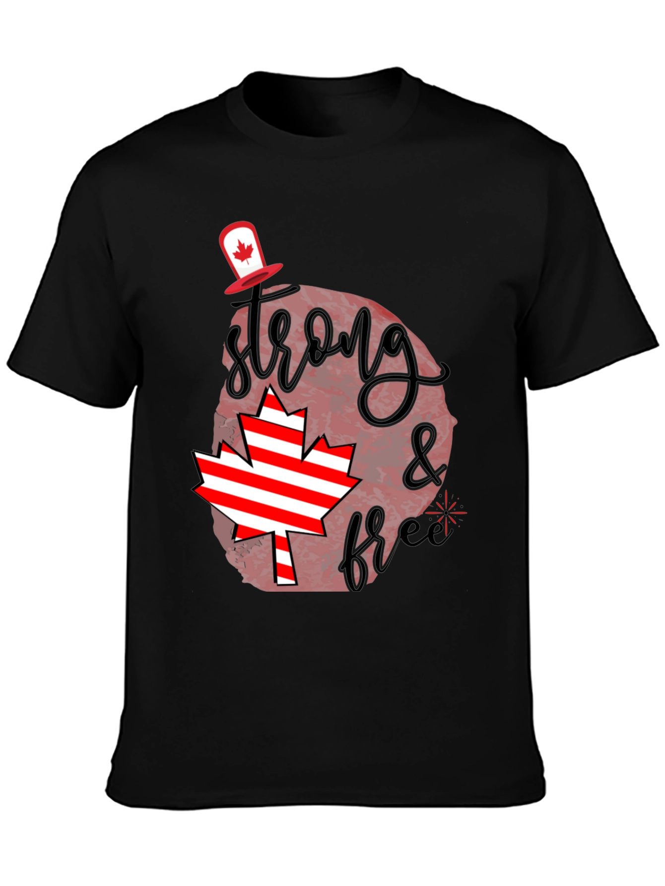 Canada Day Tee: Strong & Free Graphic T-Shirt