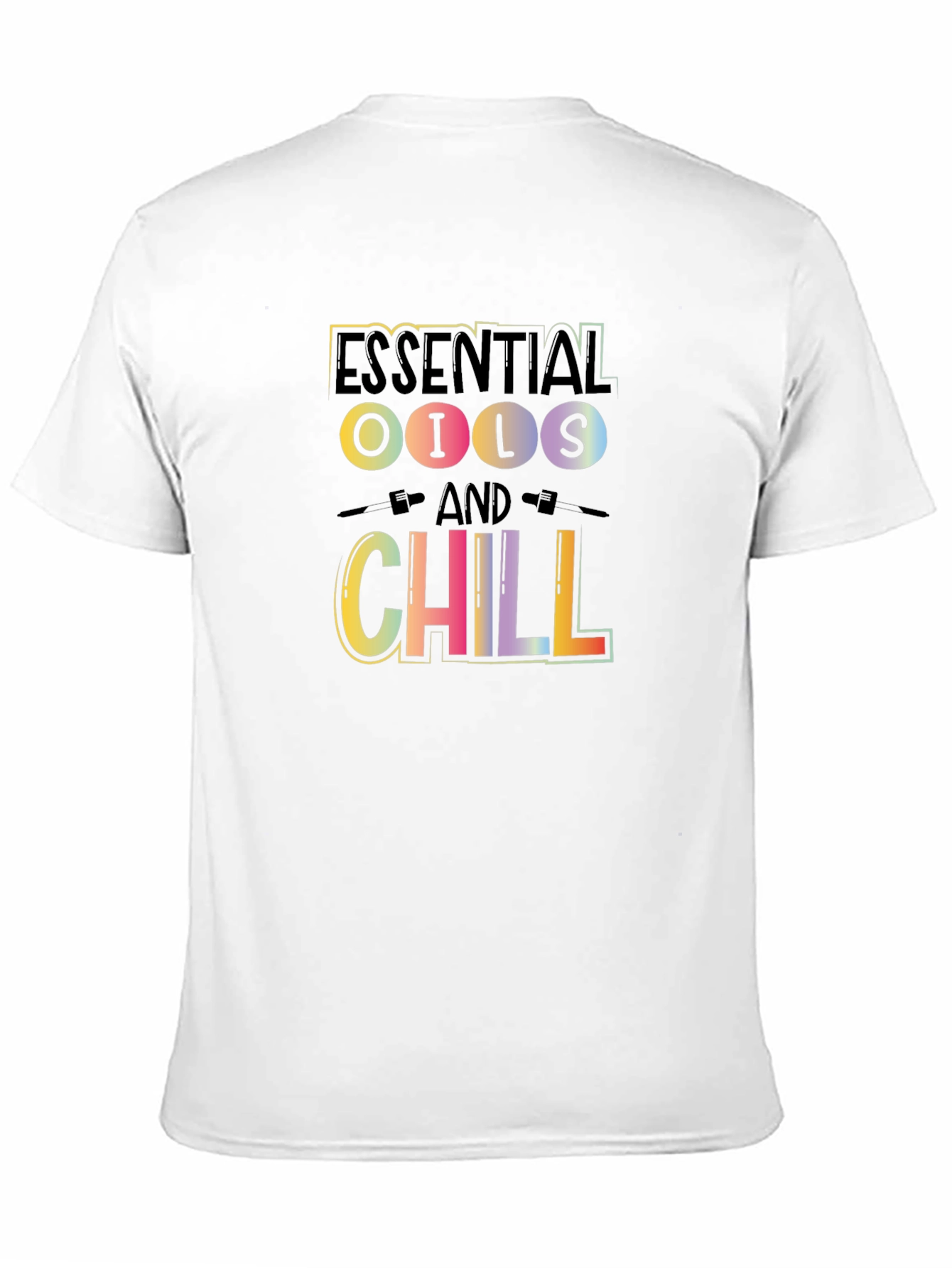 Essential Oils & Chill Black Graphic Tee