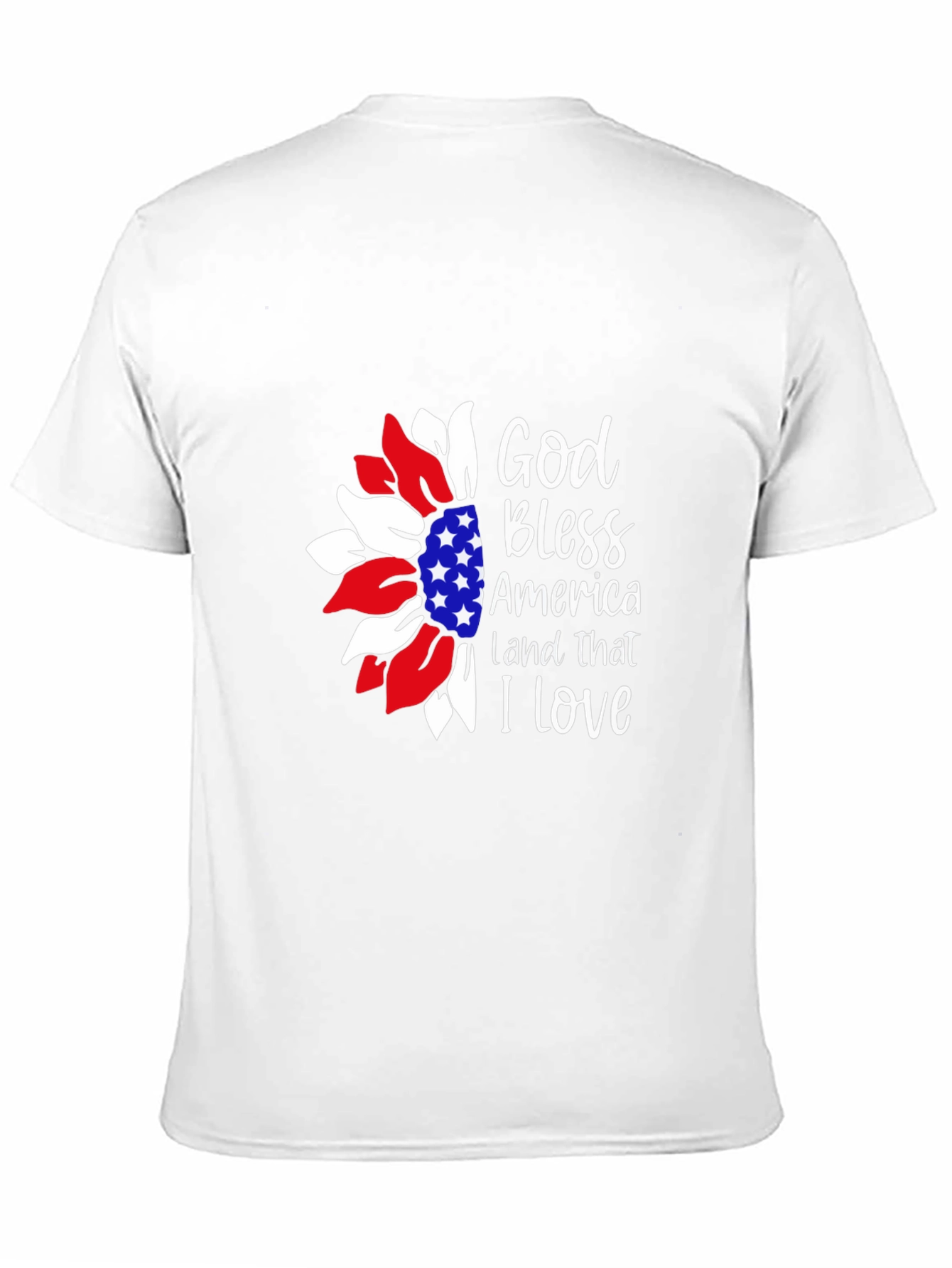 Patriotic Sunflower Graphic T-Shirt