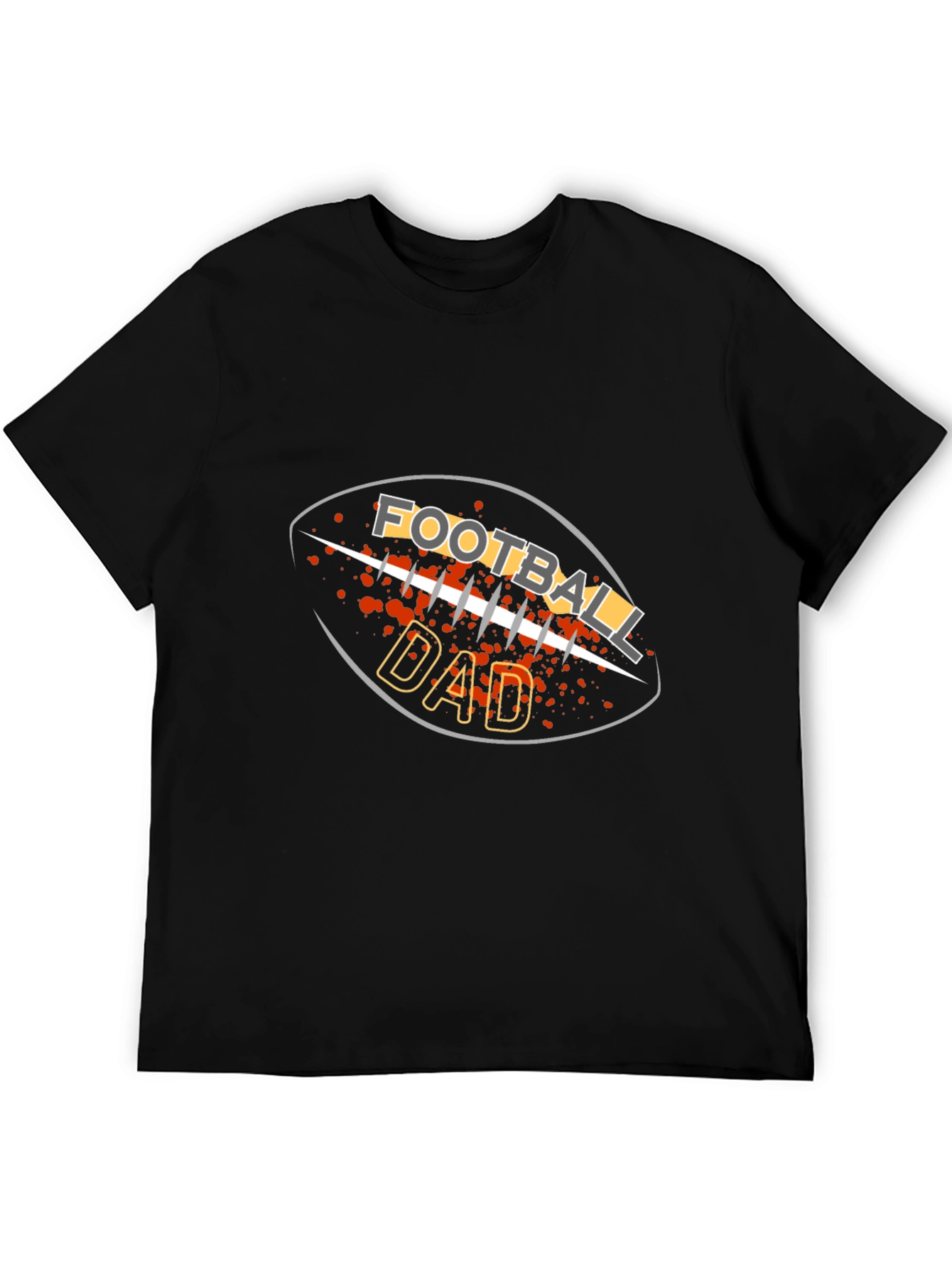 Football Dad Graphic T-Shirt - Black Tee