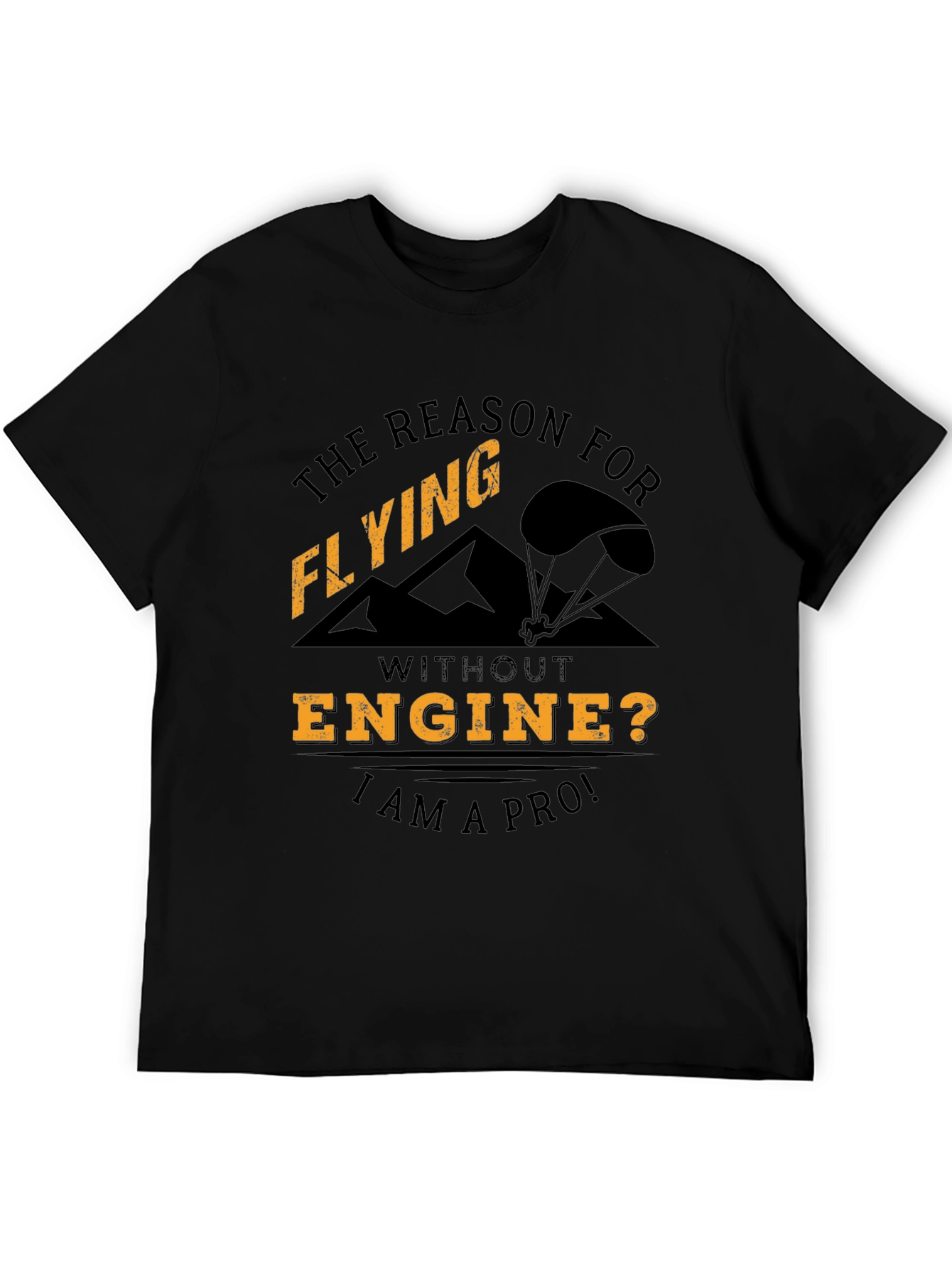 Flying Pro T-Shirt | No Engine Needed | Black