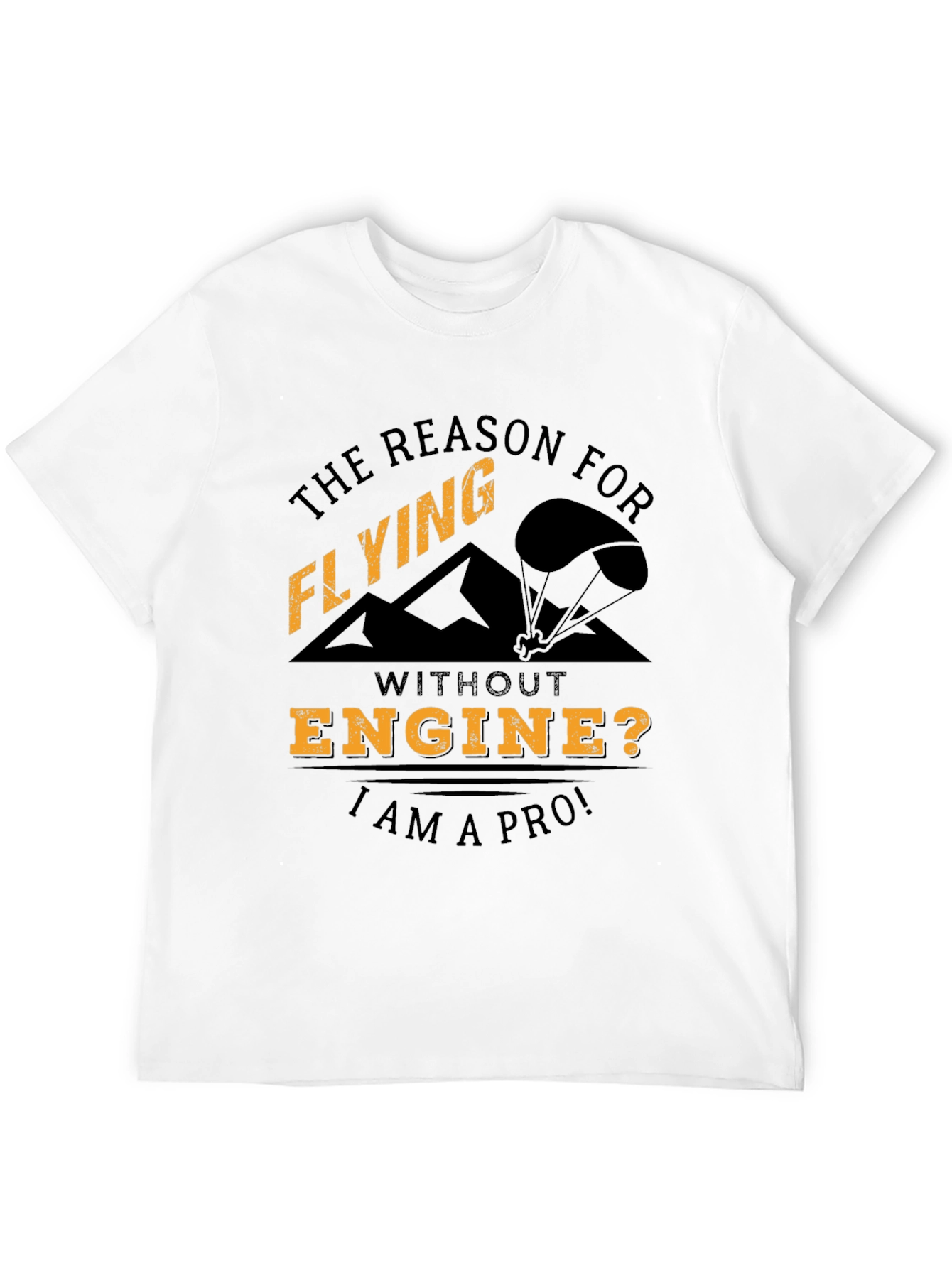 Flying Pro T-Shirt | No Engine Needed | Black