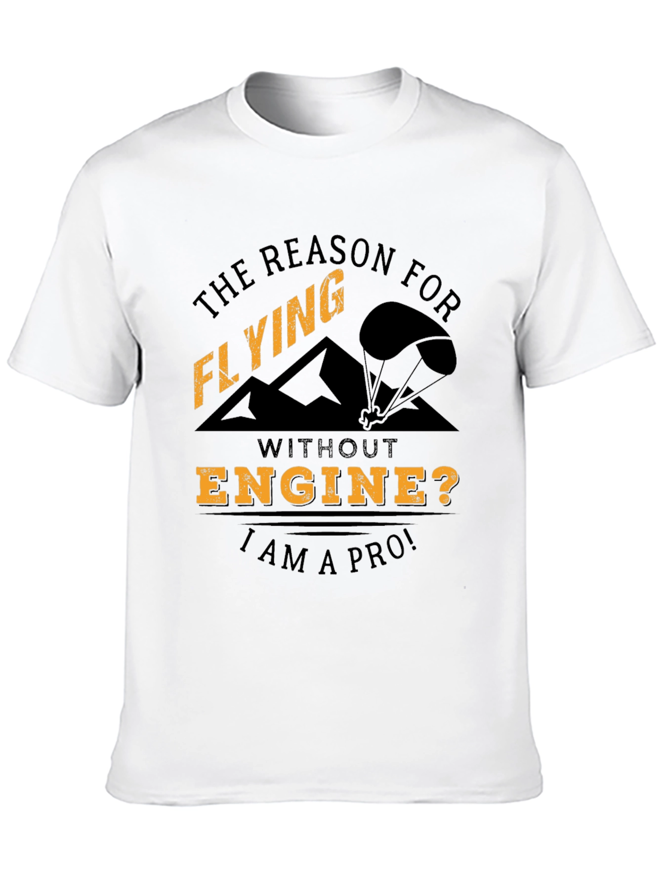 Flying Pro T-Shirt | No Engine Needed | Black