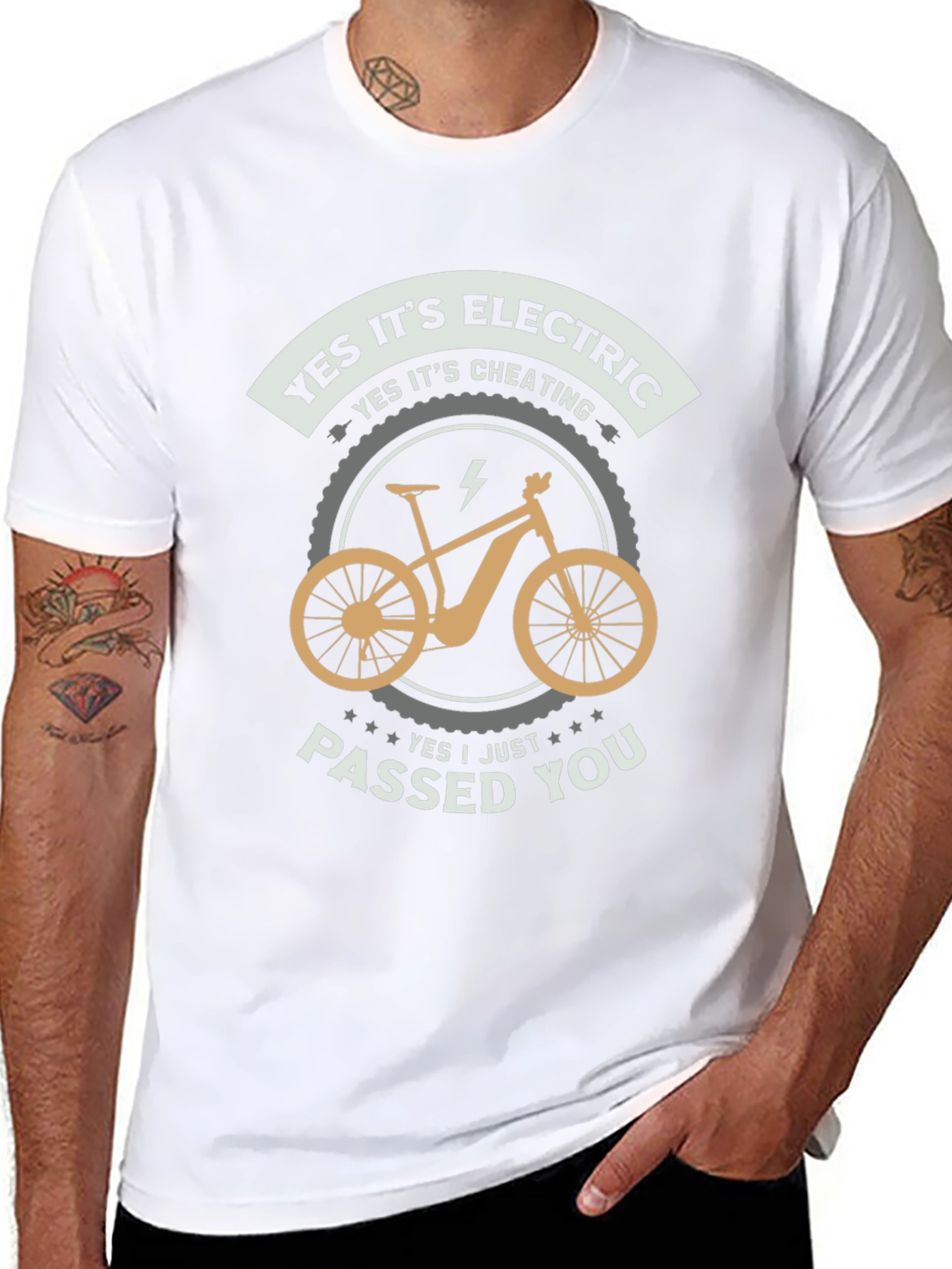 Electric Bike T-Shirt - Yes Its Cheating