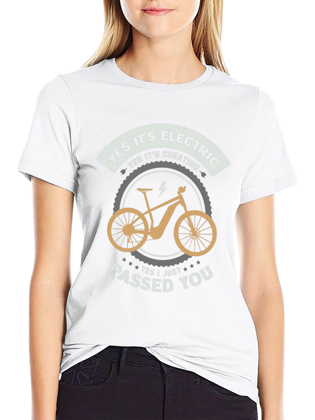 Electric Bike T-Shirt - Yes Its Cheating