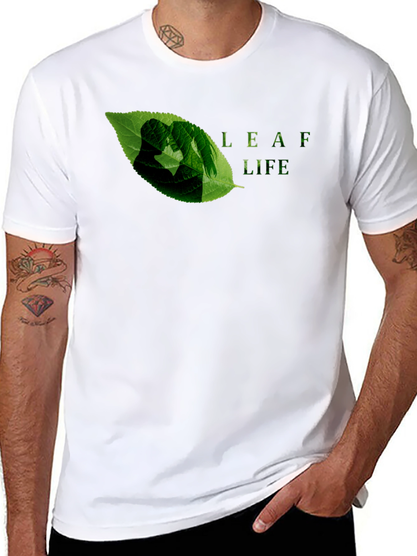 Leaf Life Graphic Tee - Eco-Friendly Design