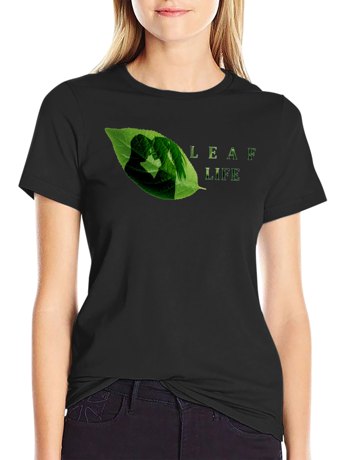 Leaf Life Graphic Tee - Eco-Friendly Design