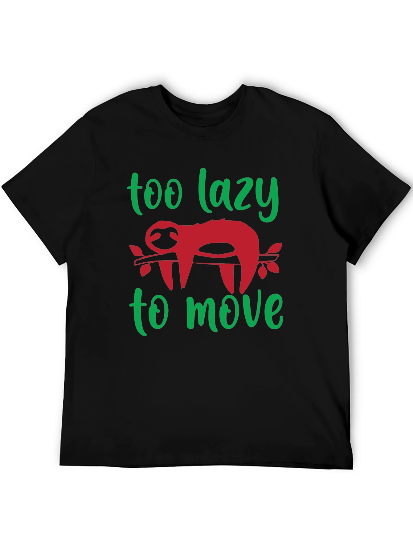 Too Lazy to Move Sloth Graphic Tee
