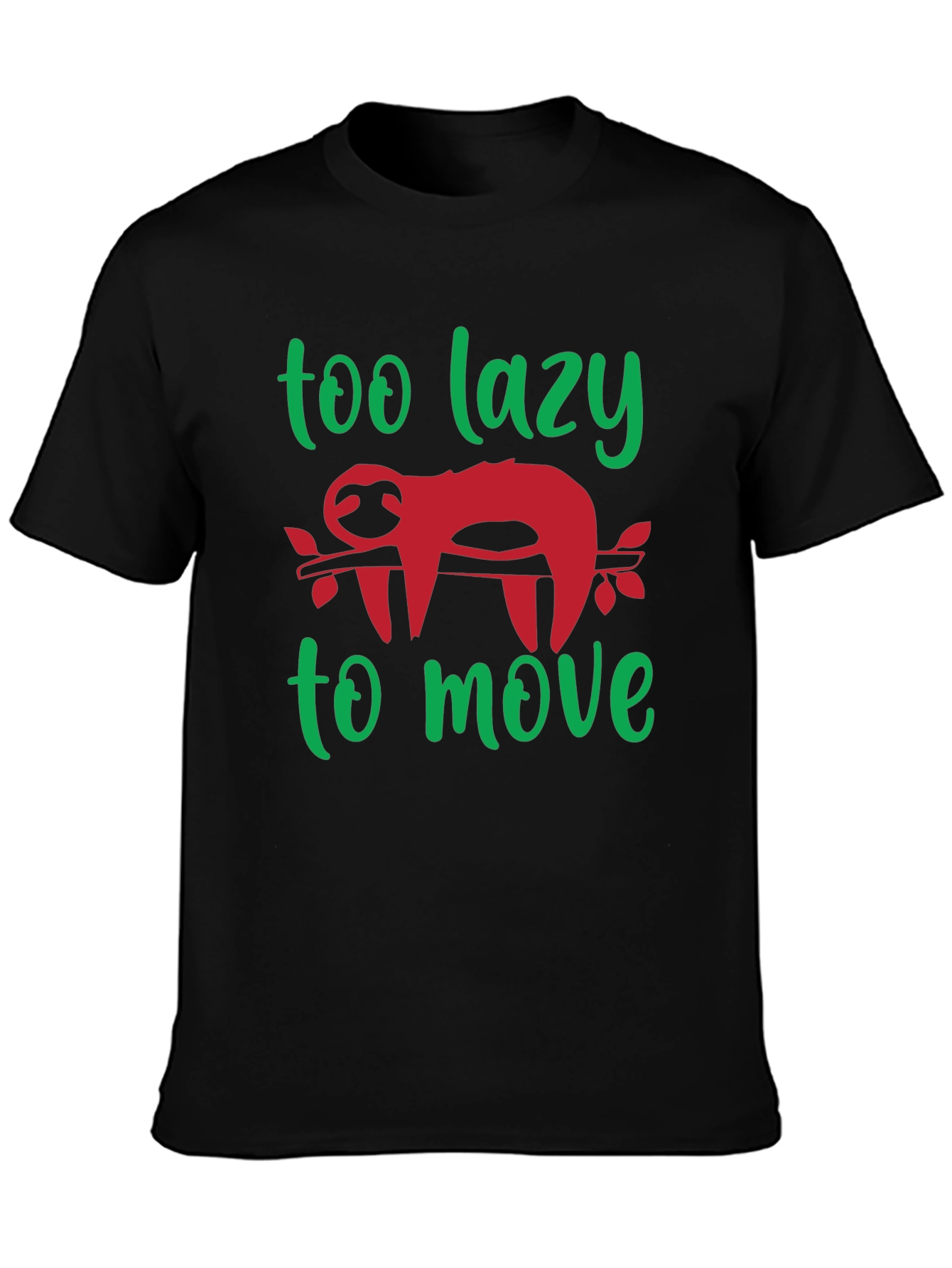 Too Lazy to Move Sloth Graphic Tee