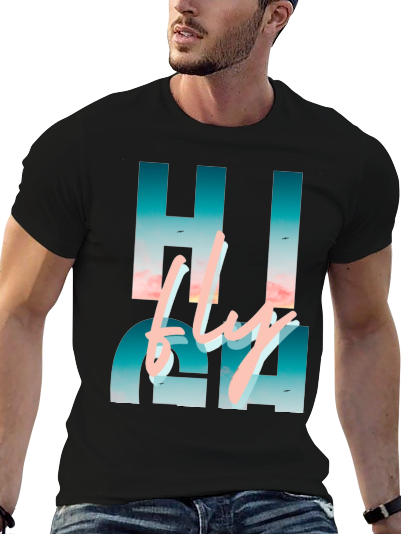 Hi Fly Black Graphic Tee