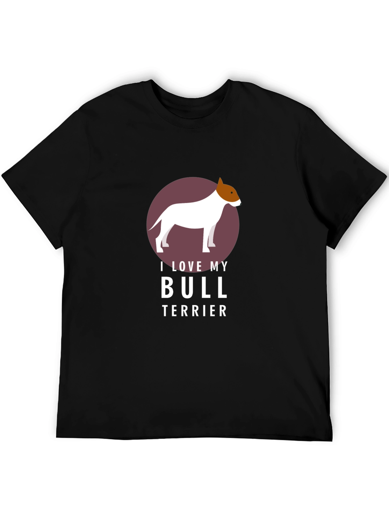 I Love My Bull Terrier Graphic T-Shirt