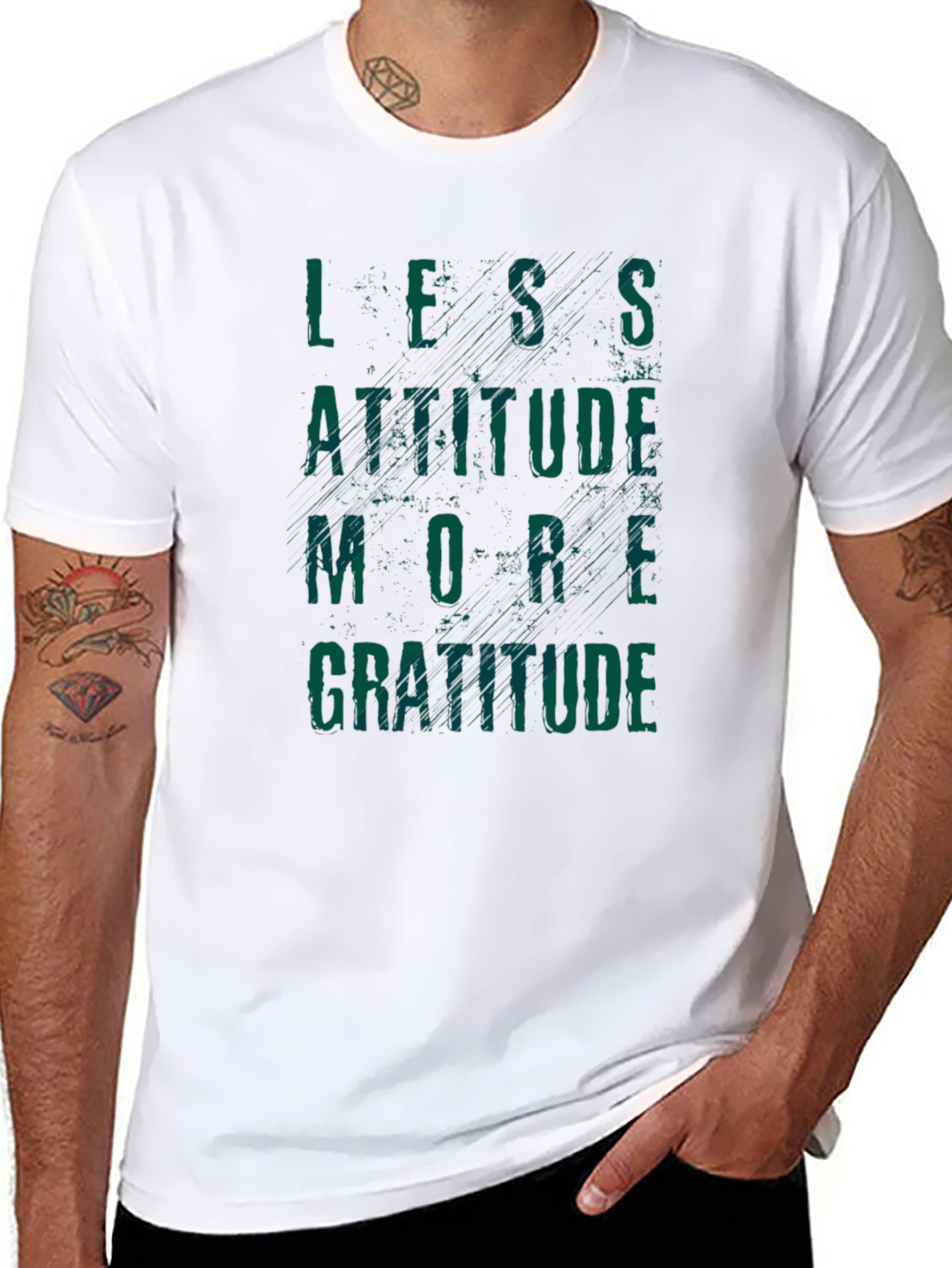 Less Attitude More Gratitude Graphic Tee - Unisex