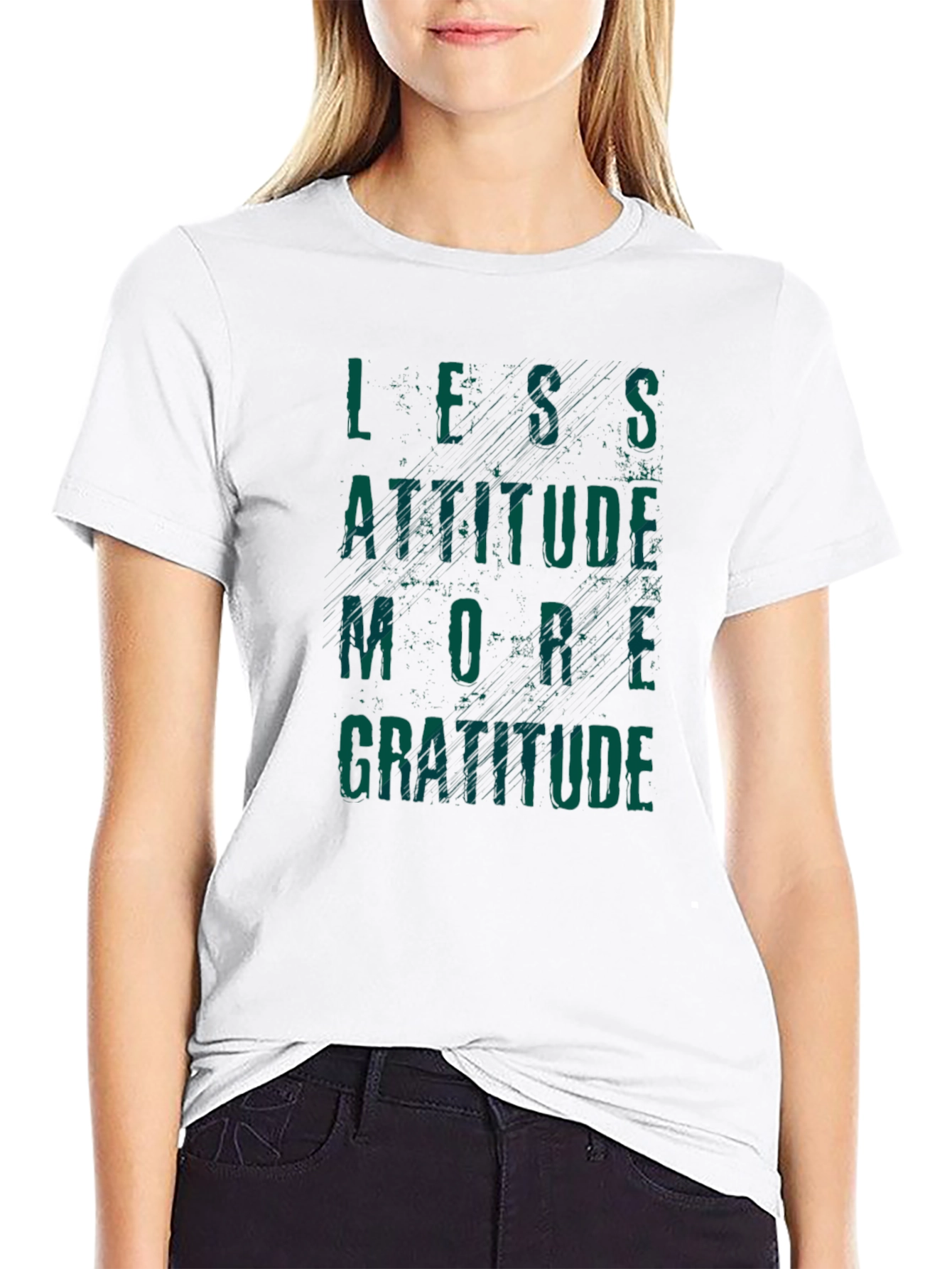 Less Attitude More Gratitude Graphic Tee - Unisex