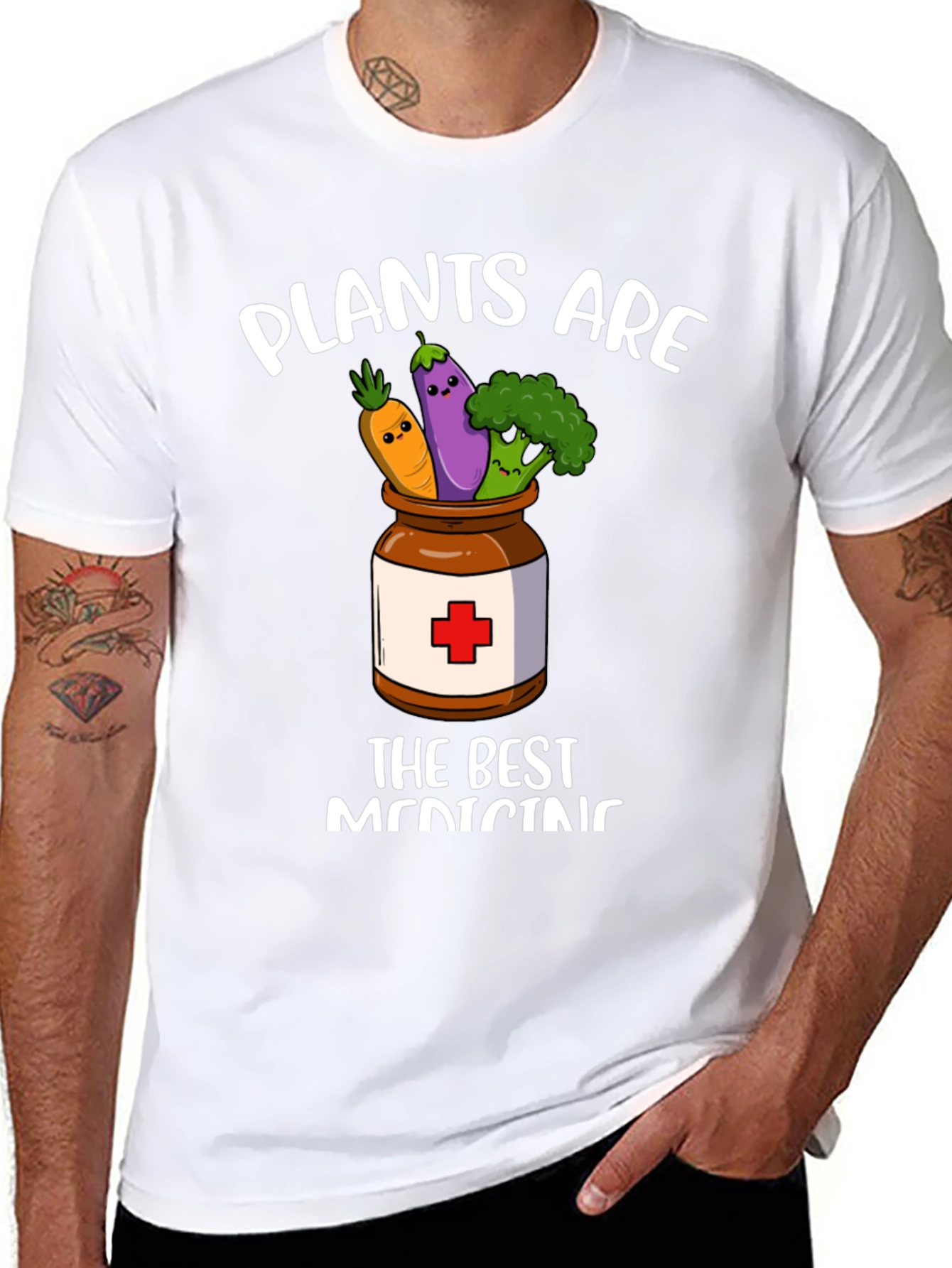 Plants are The Best Medicine Graphic T-Shirt