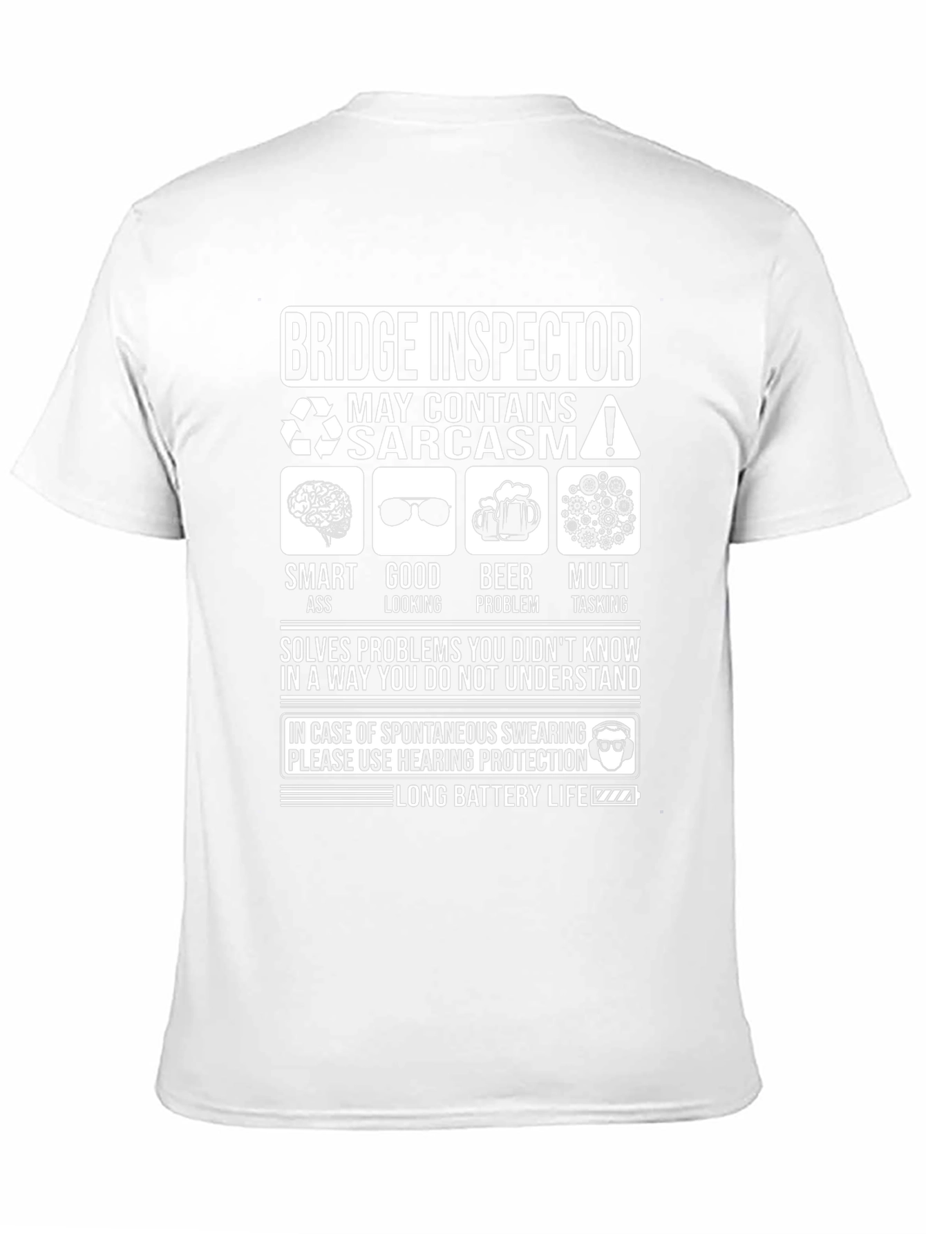 Bridge Inspector Sarcastic Humor T-Shirt