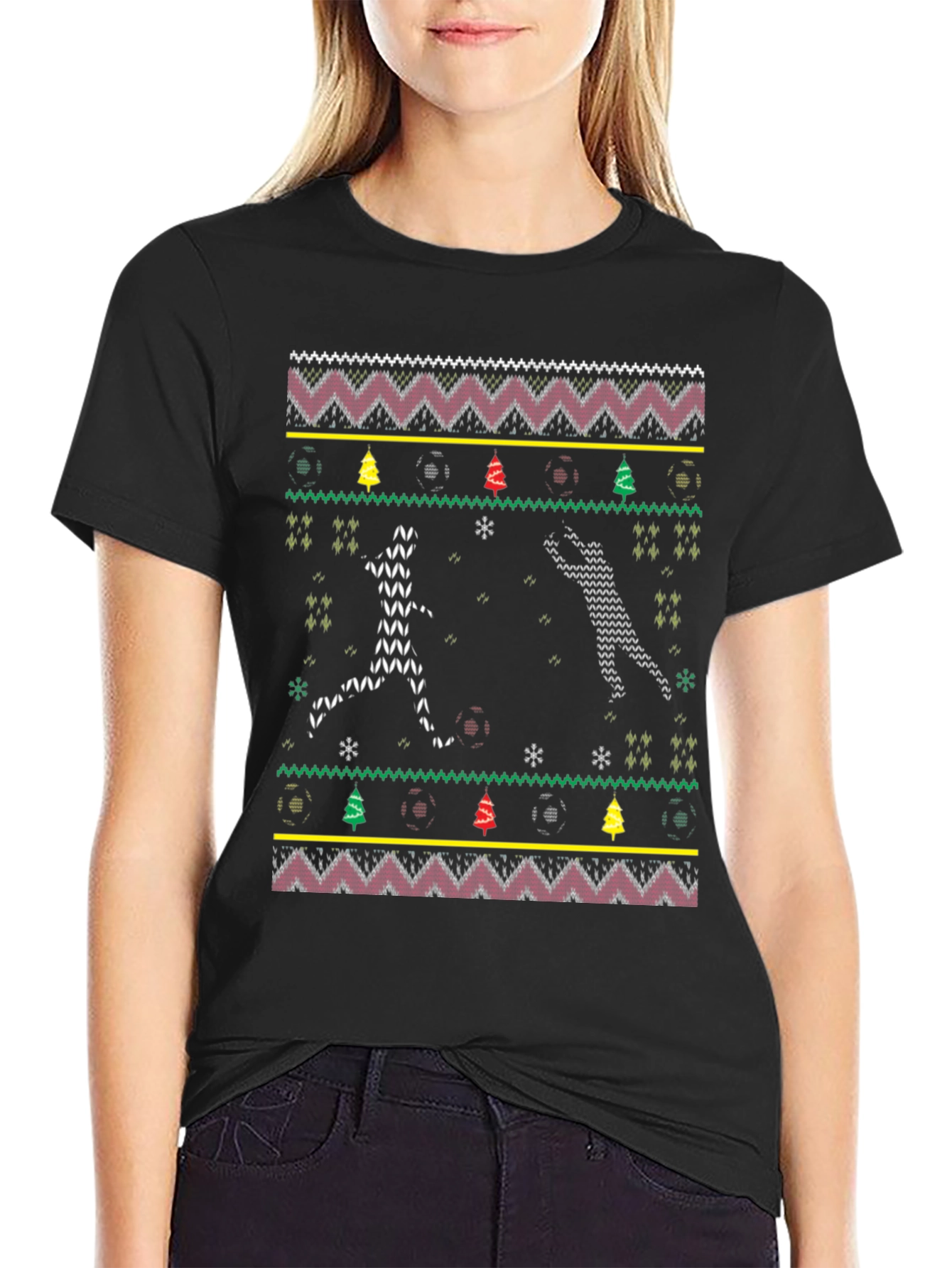 Ugly Christmas Soccer T-Shirt