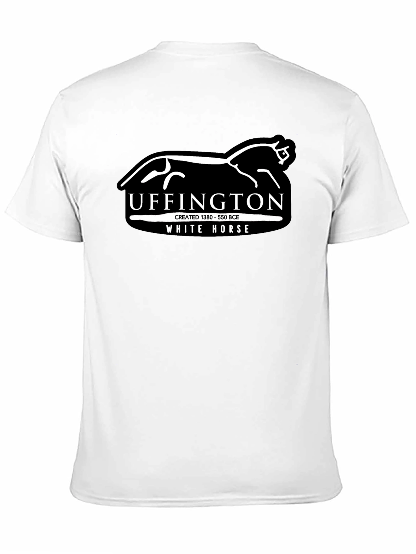Uffington White Horse Black Graphic Tee