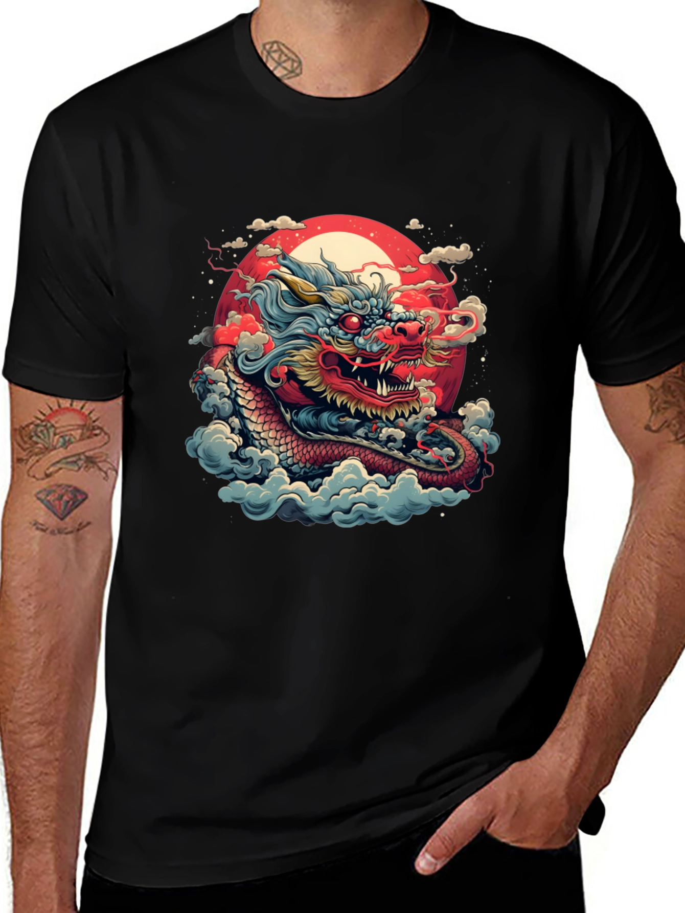 Dragon Graphic Tee - Black T-Shirt