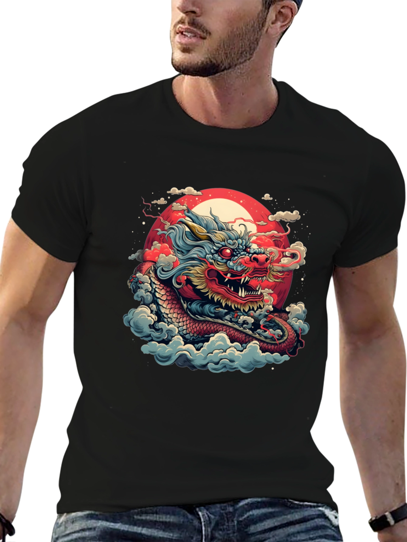 Dragon Graphic Tee - Black T-Shirt